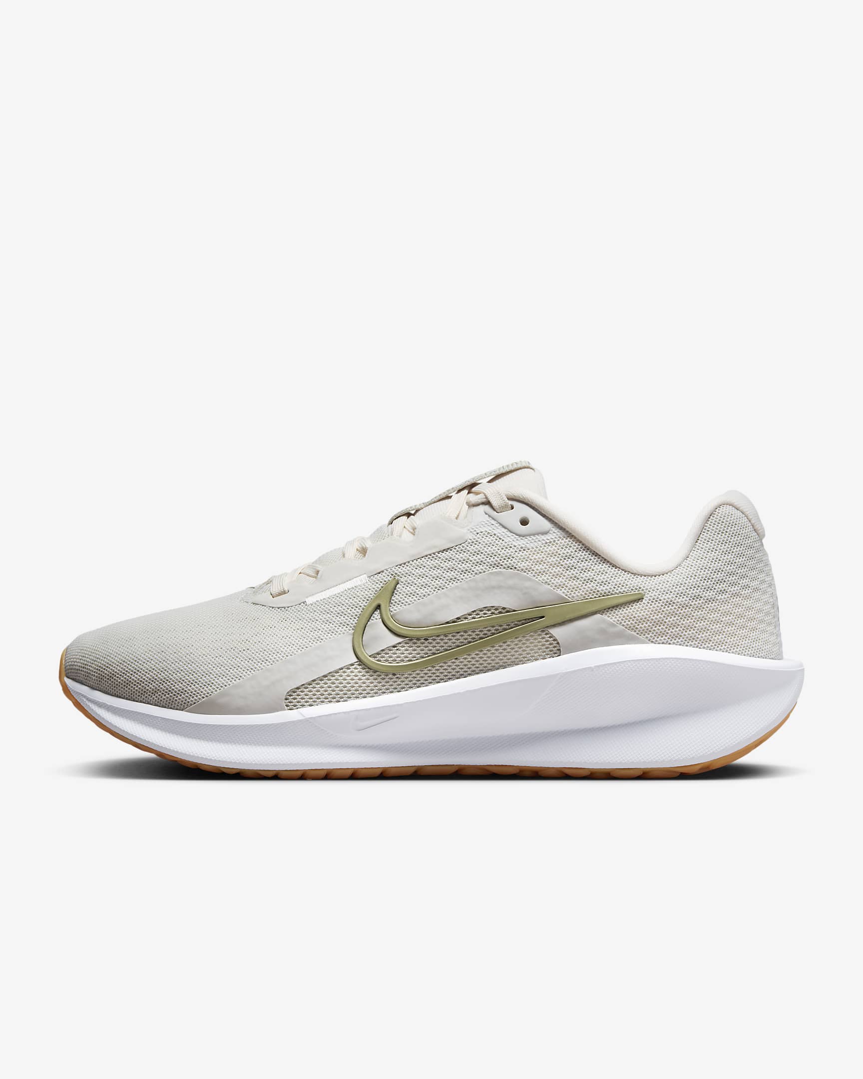 รองเท้าวิ่งโร้ดรันนิ่งผู้หญิง Nike Downshifter 13 - Phantom/Light Bone/Gum Light Brown/Neutral Olive