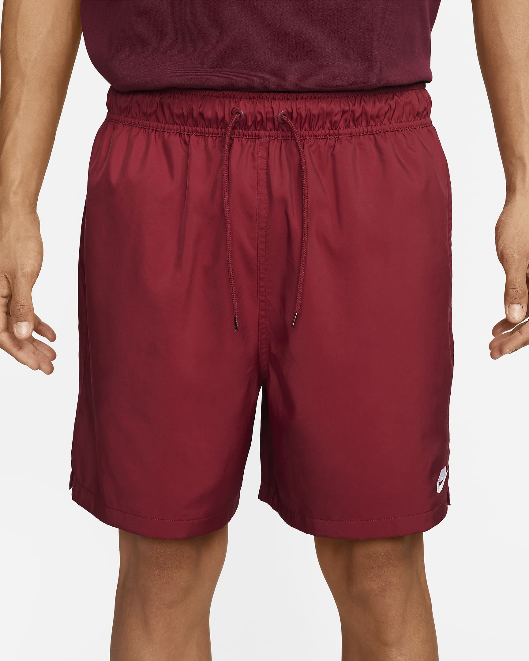 Nike Club Men's Woven Flow Shorts - Team Red/White