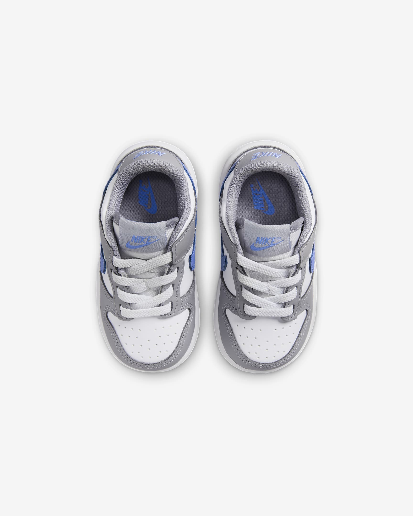 Nike Dunk Low cipő babáknak - Fehér/Cement Grey/Royal Pulse