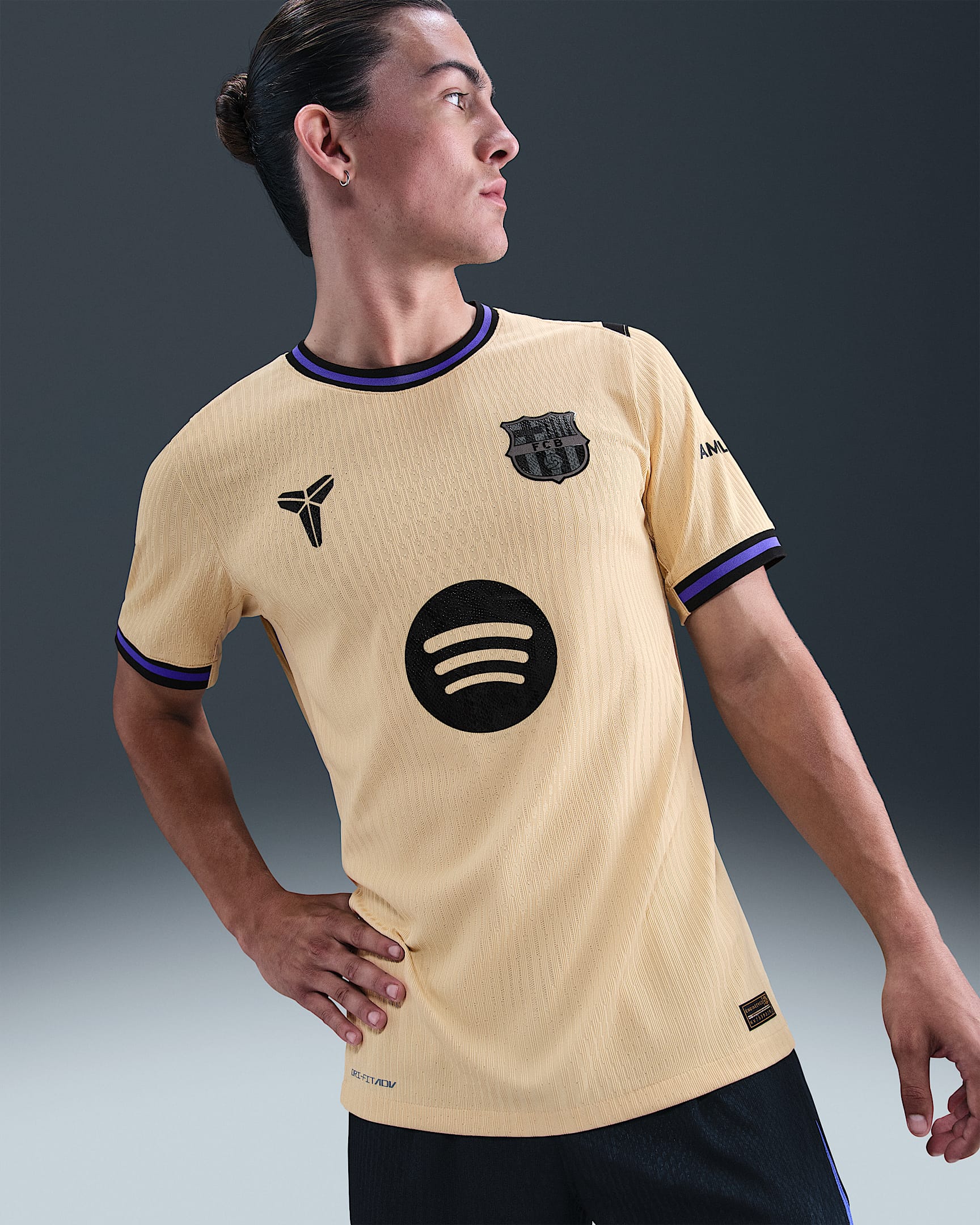 Segunda equipación Match FC Barcelona 2025/26 - Team Gold/Team Gold/Persian Violet/Negro