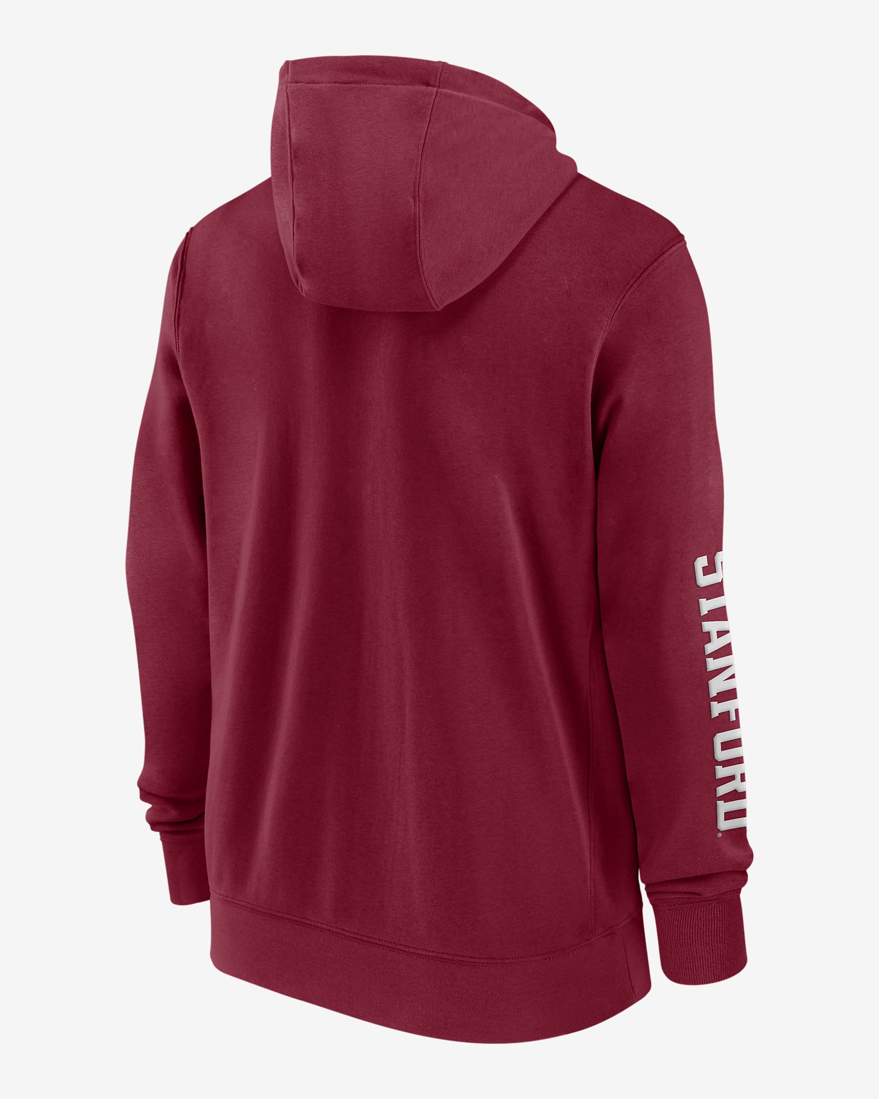 Stanford Cardinal Sideline Team Issue Men's Nike College Full-Zip Hoodie - Crimson