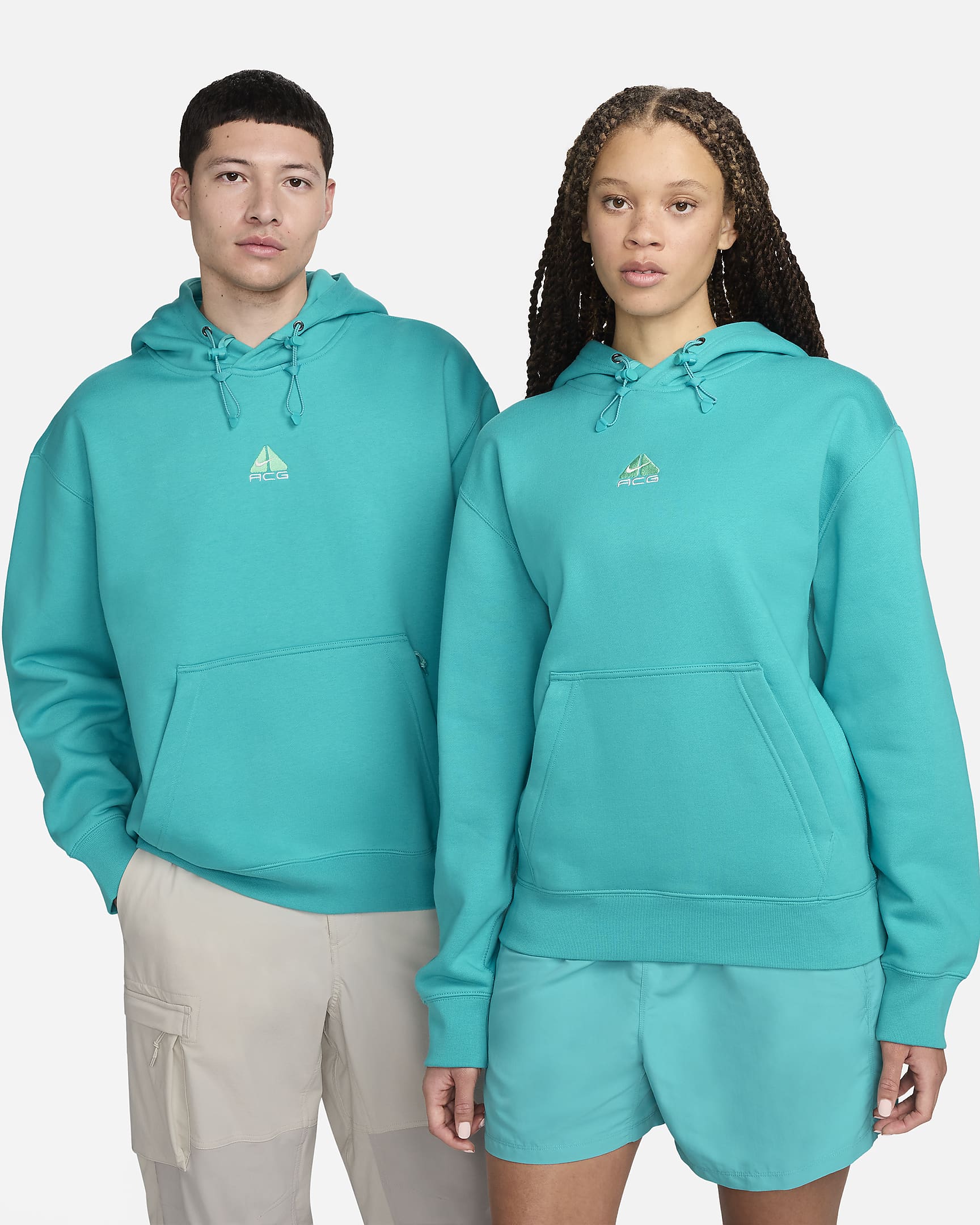 Nike ACG Therma-FIT Fleece Pullover Hoodie - Dusty Cactus/Summit White