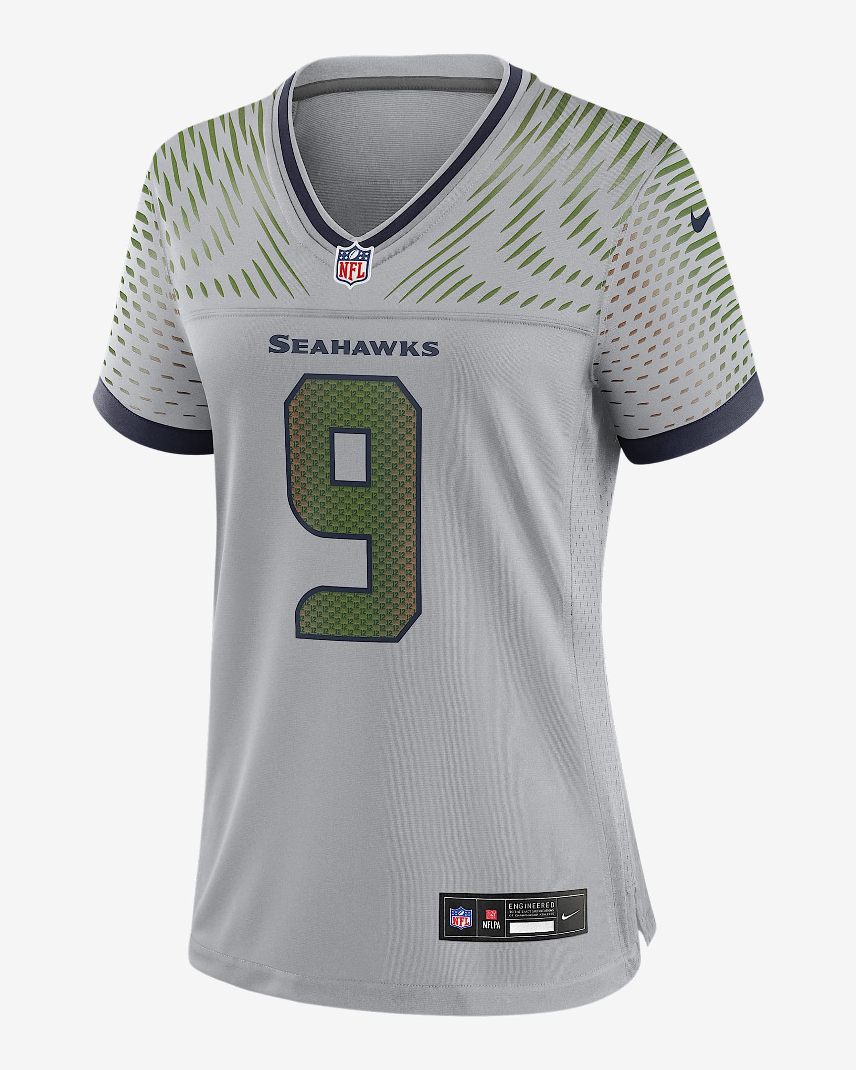 Jersey Nike de la NFL Game para mujer Kenneth Walker III Seattle Seahawks Rivalries Collection - Gris