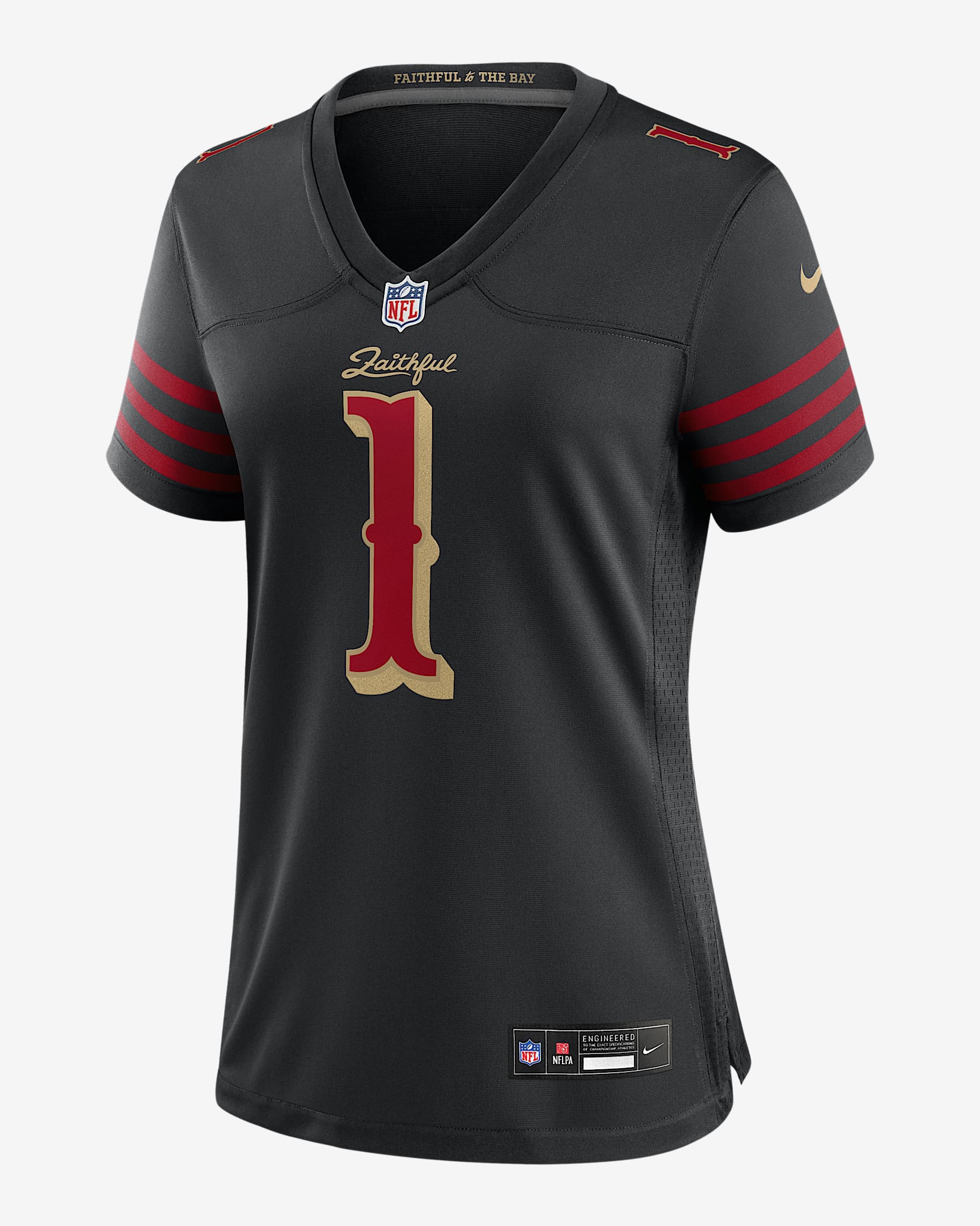 Jersey Nike de la NFL de partido para mujer Ricky Pearsall San Francisco 49ers colección Rivalries - Negro