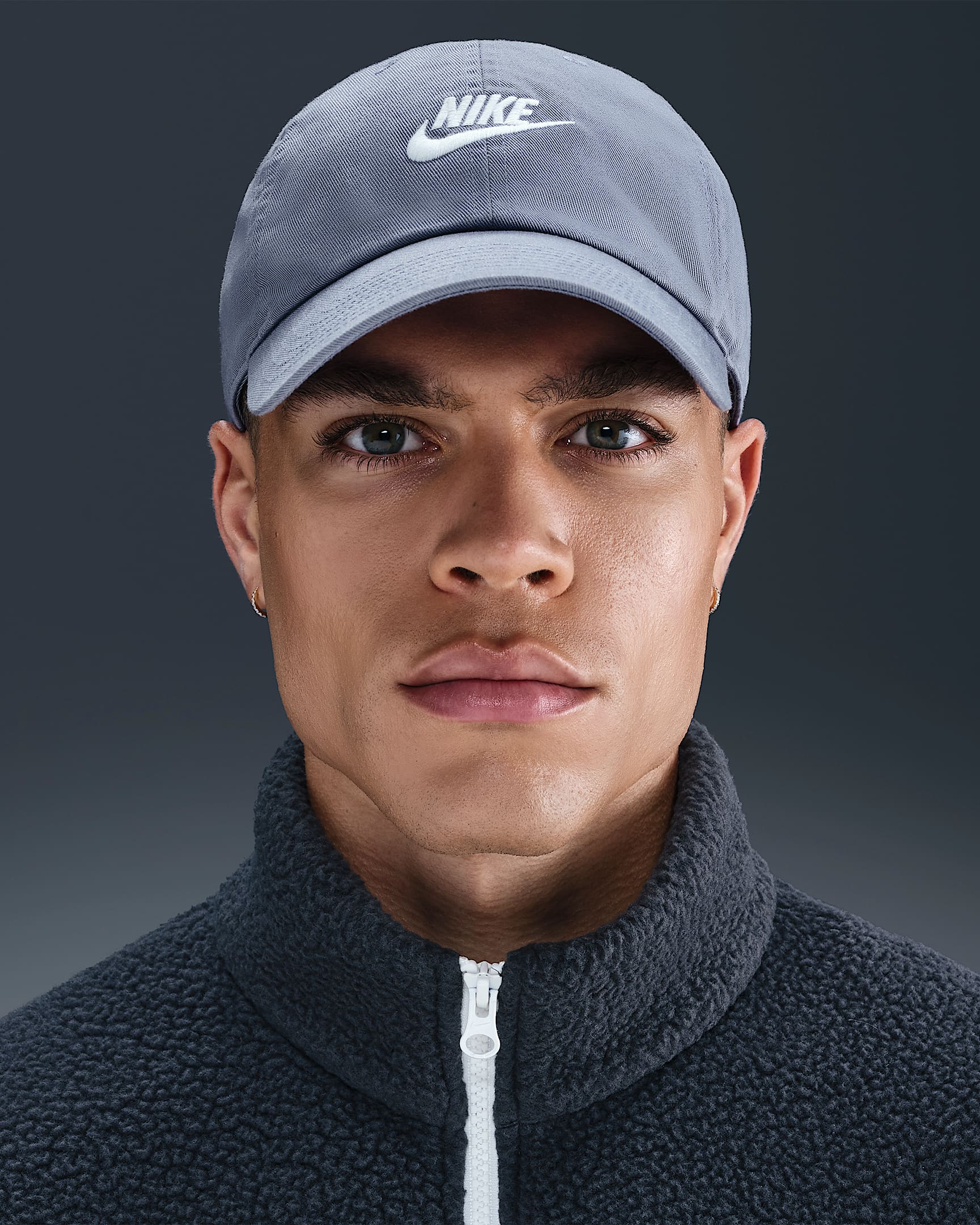 Nike Club Unstructured Futura Wash Cap - World Indigo/White