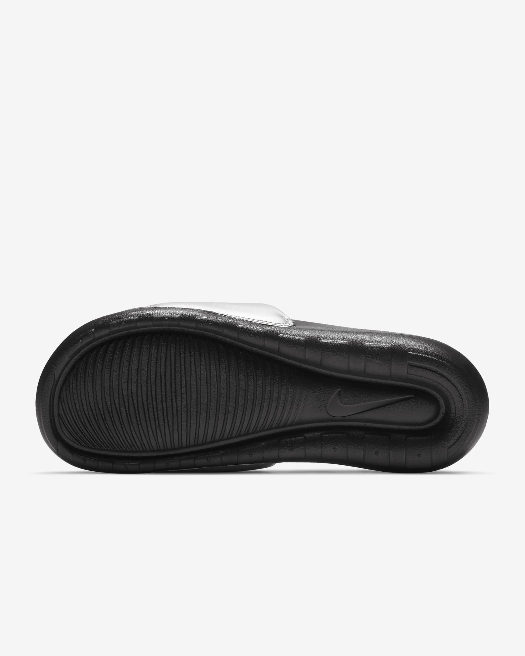 Nike Victori One Women's Slides - Black/Metallic Silver/Black