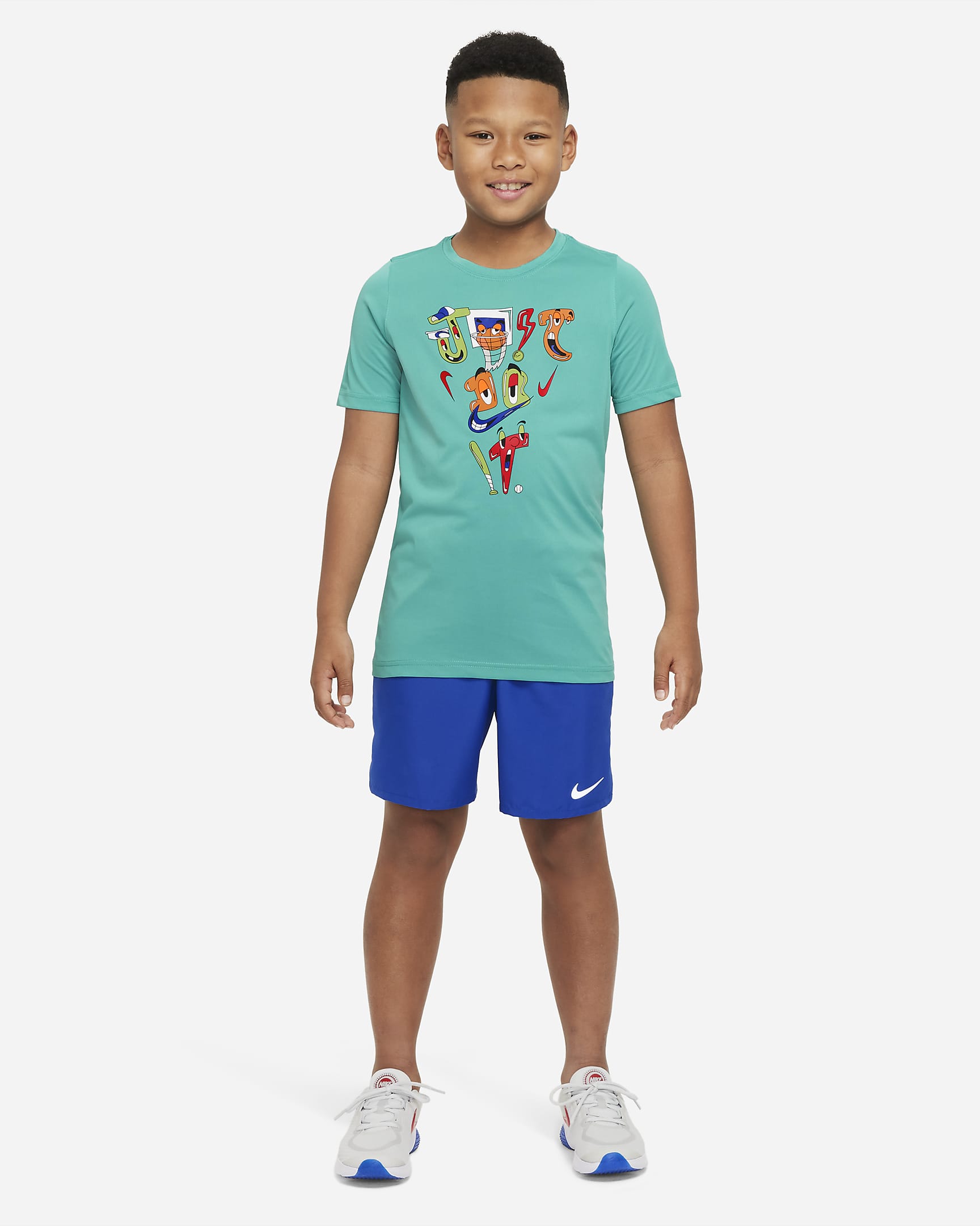 Nike Dri-FIT JDI Big Kids' (Boys') T-Shirt - Washed Teal