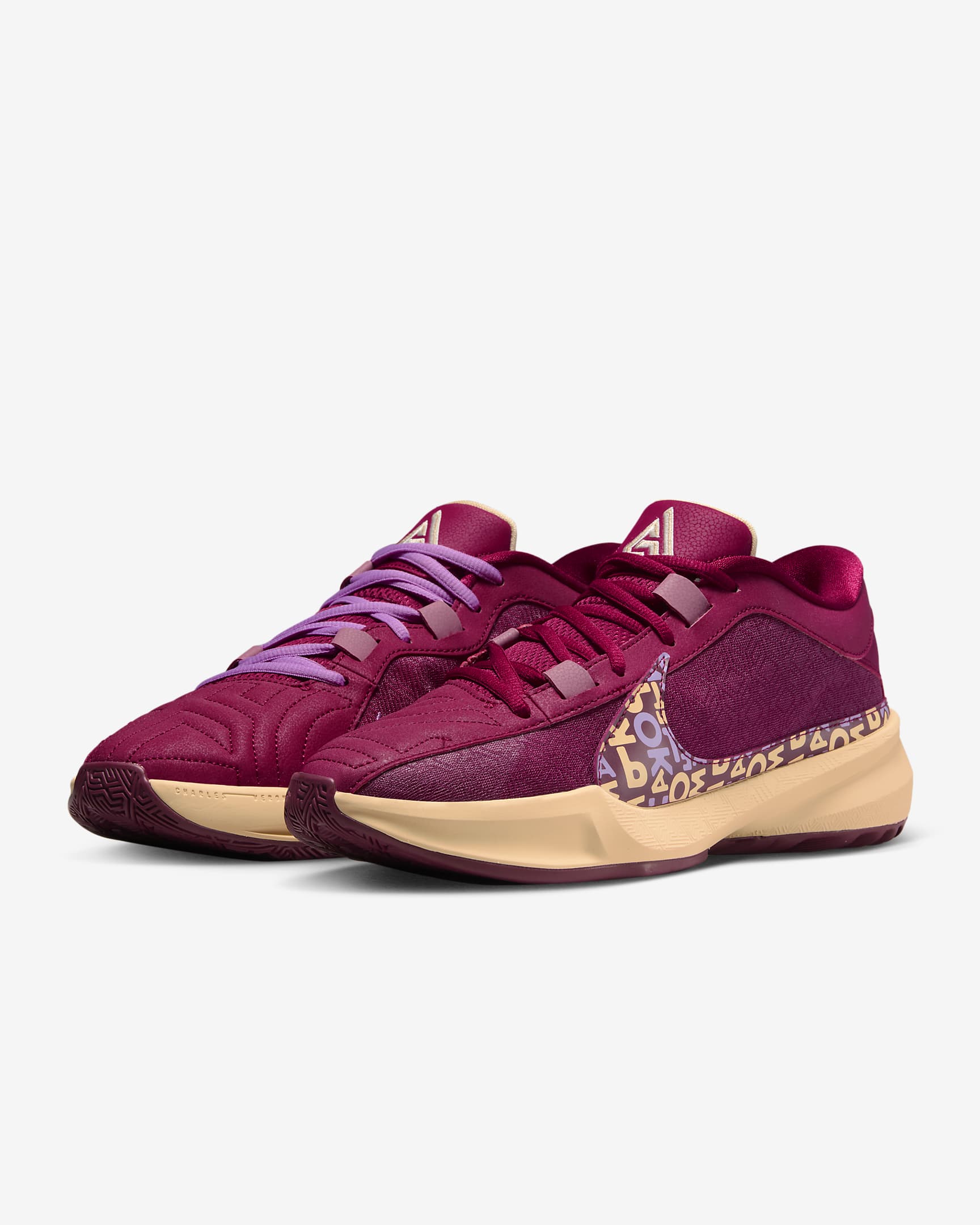 Giannis Freak 5 Zapatillas de baloncesto - Noble Red/Desert Berry/Guava Ice/Ice Peach