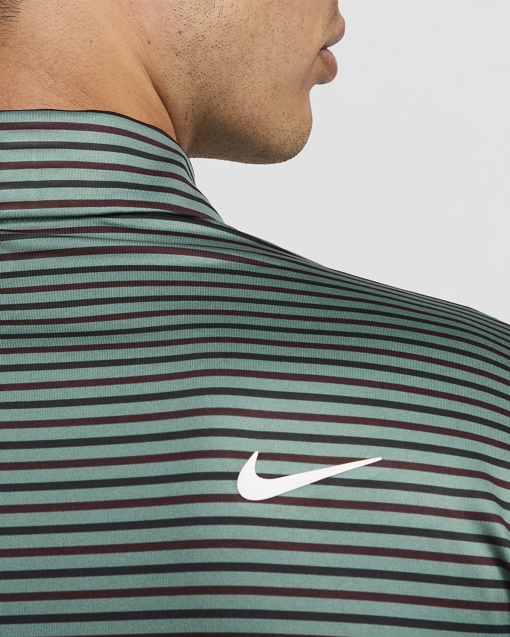 Nike Tour Men's Dri-FIT Striped Golf Polo - Bicoastal/White