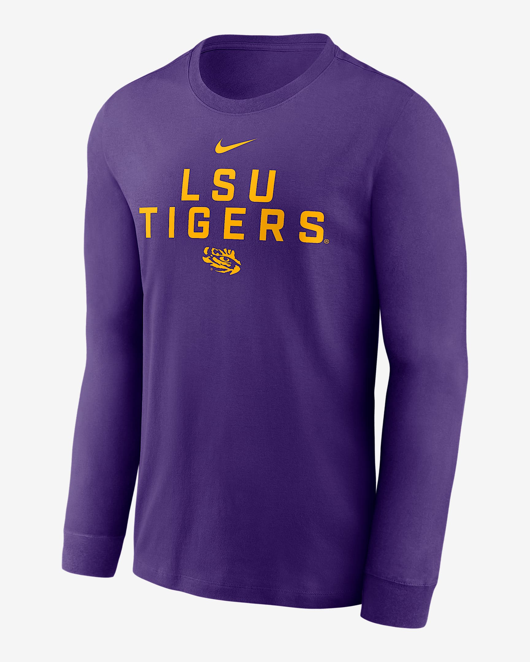 LSU Sideline Men's Nike Dri-FIT College Long-Sleeve T-Shirt - Purple