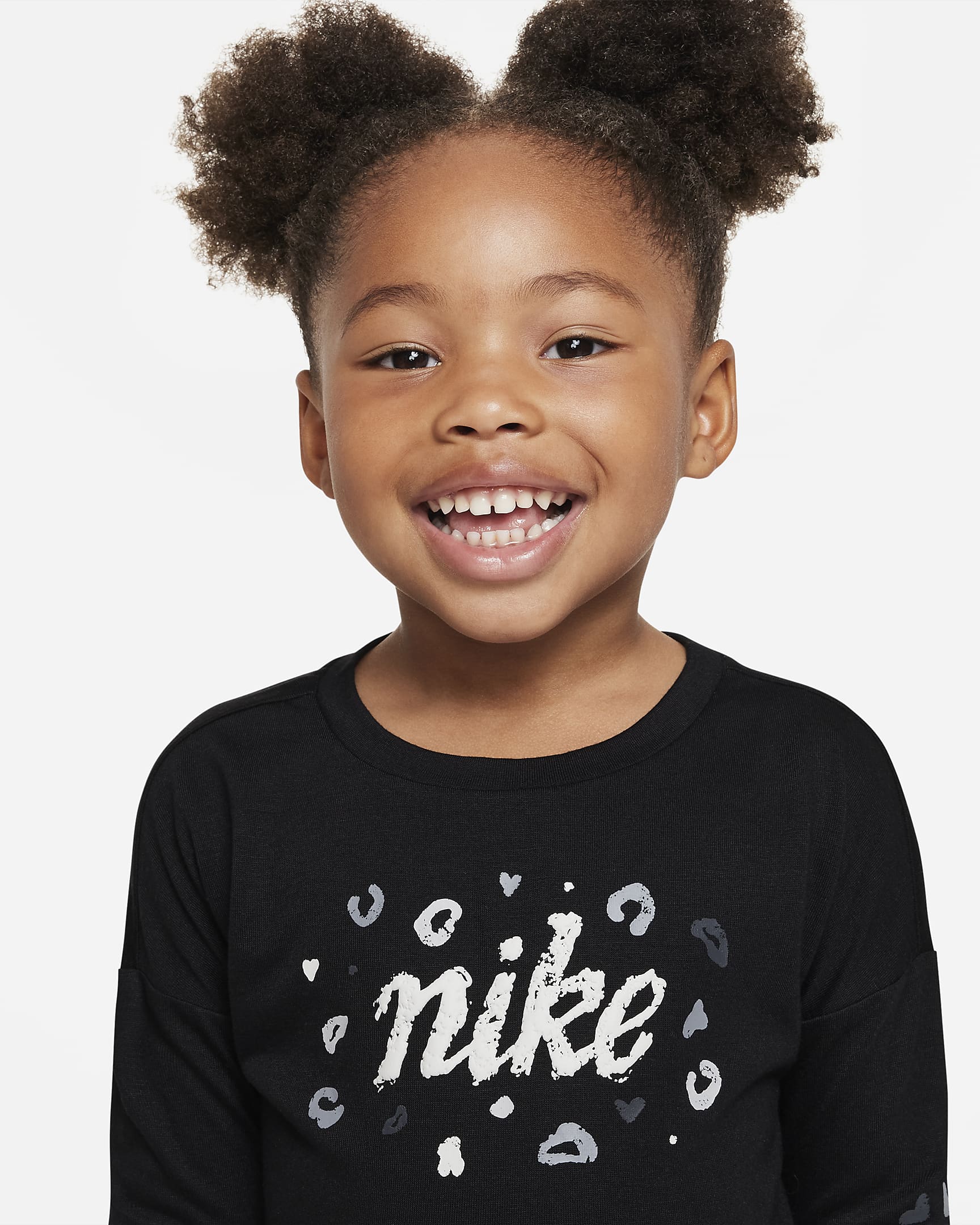 Nike Toddler Long Sleeve Cropped Leopard Top. Nike.com