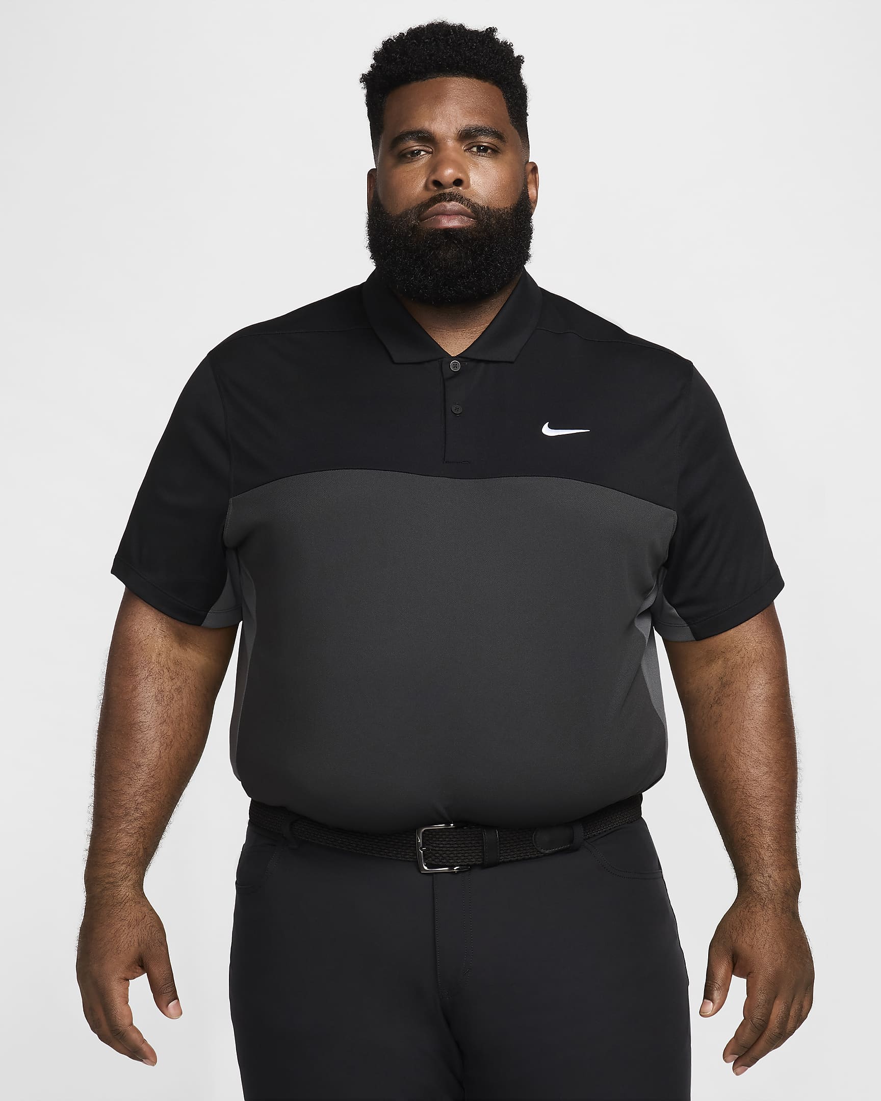 Nike Victory+ Polo de golf Dri-FIT - Hombre - Negro/Iron Grey/Dark Smoke Grey/Blanco