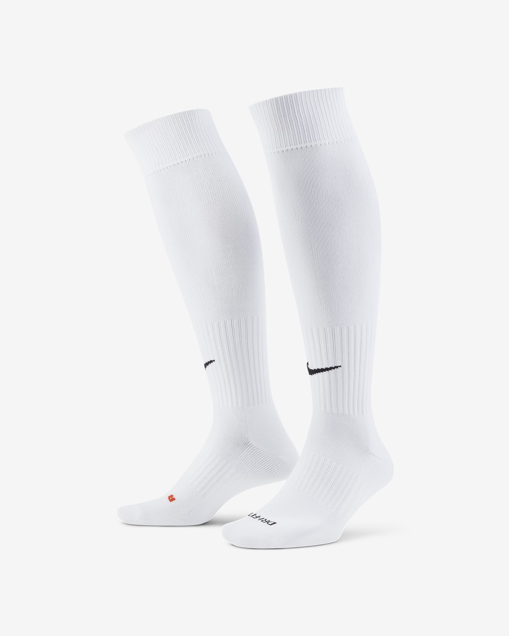 Nike Academy Over-The-Calf-Fußballsocken - Weiß/Schwarz