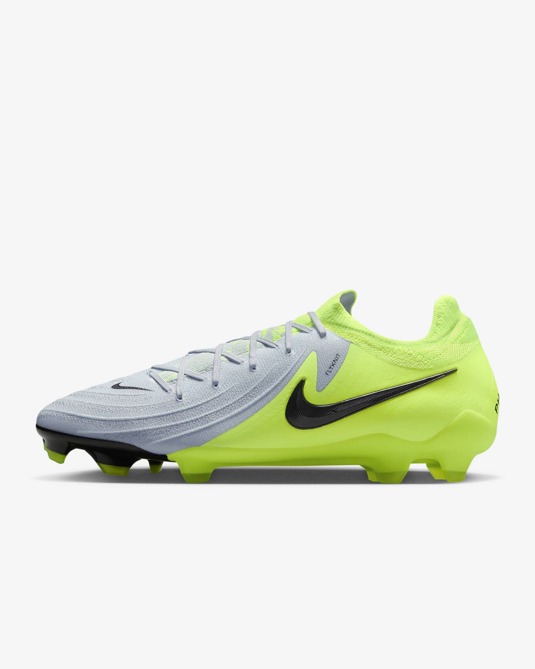 Nike Phantom GX 2 Pro FG Low-Top Football Boot - Metallic Silver/Volt/Black