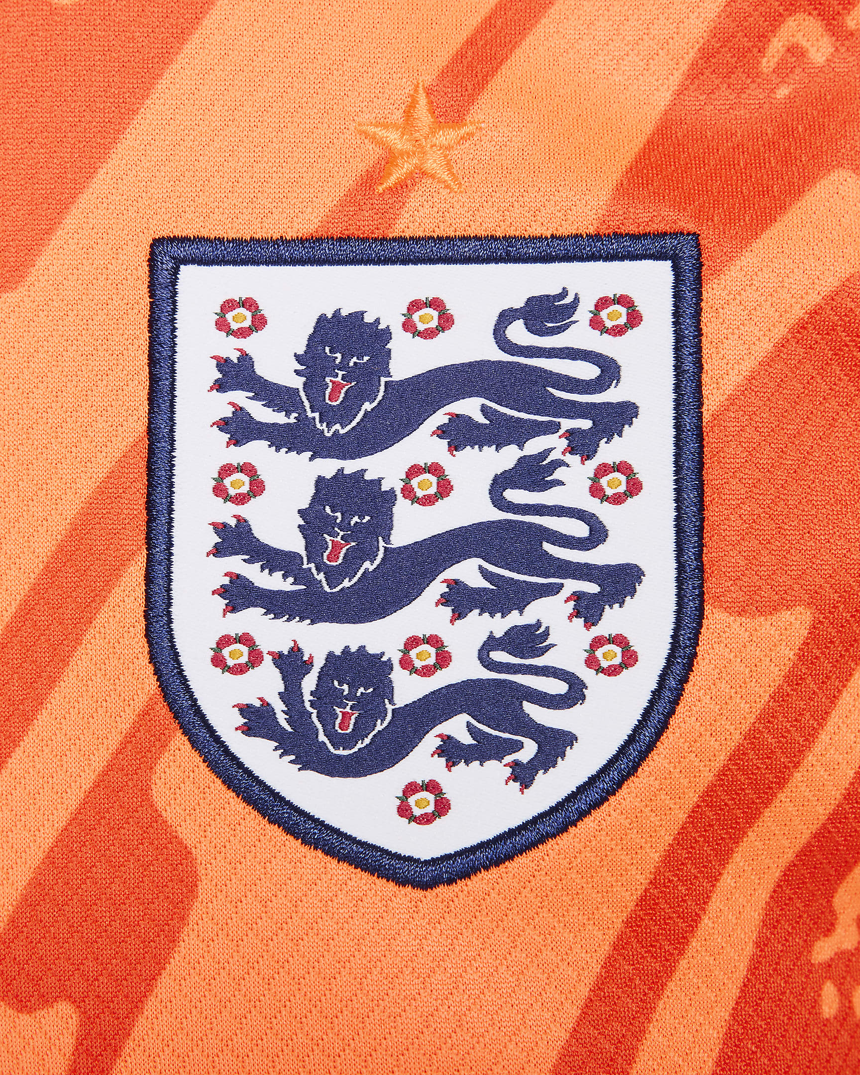 Maillot de foot à manches courtes replica Nike Dri-FIT Angleterre 2024 Stadium Gardienne de but pour femme - Total Orange/Safety Orange/Safety Orange/Noir