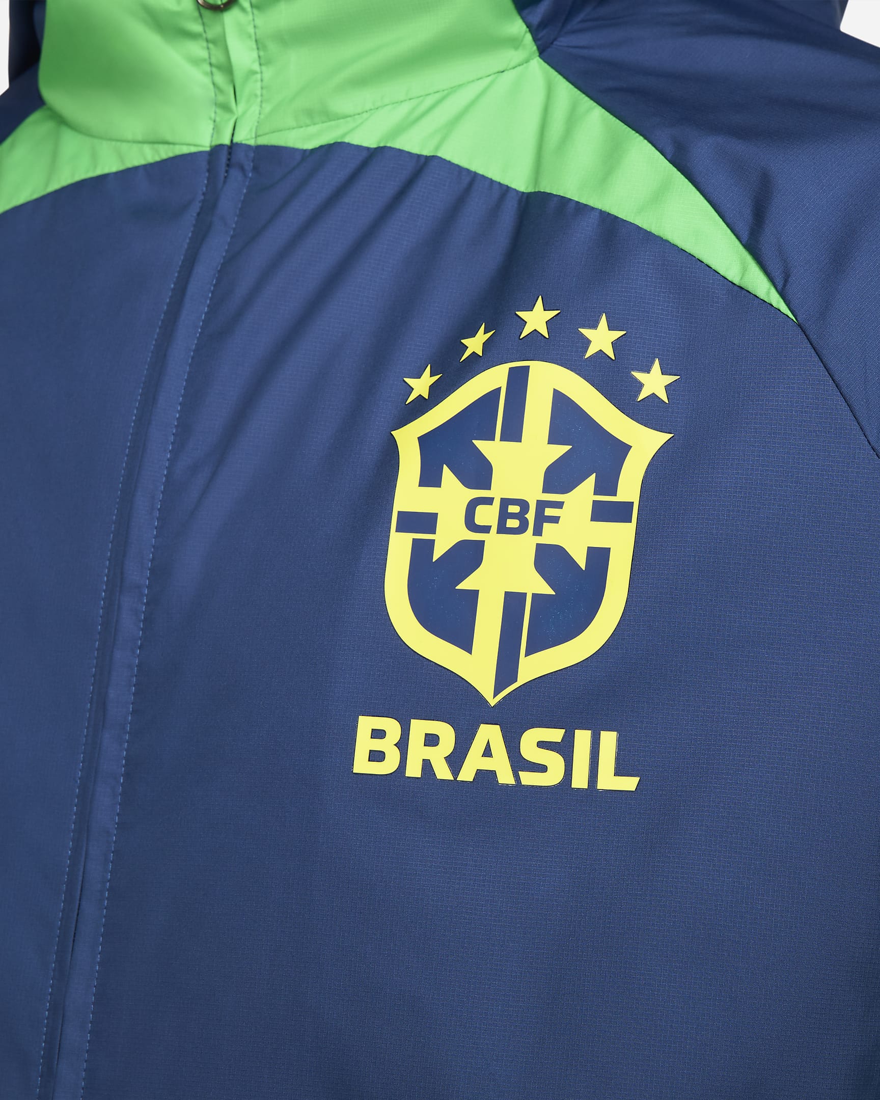 Brazil AWF Men's FullZip Football Jacket. Nike HR