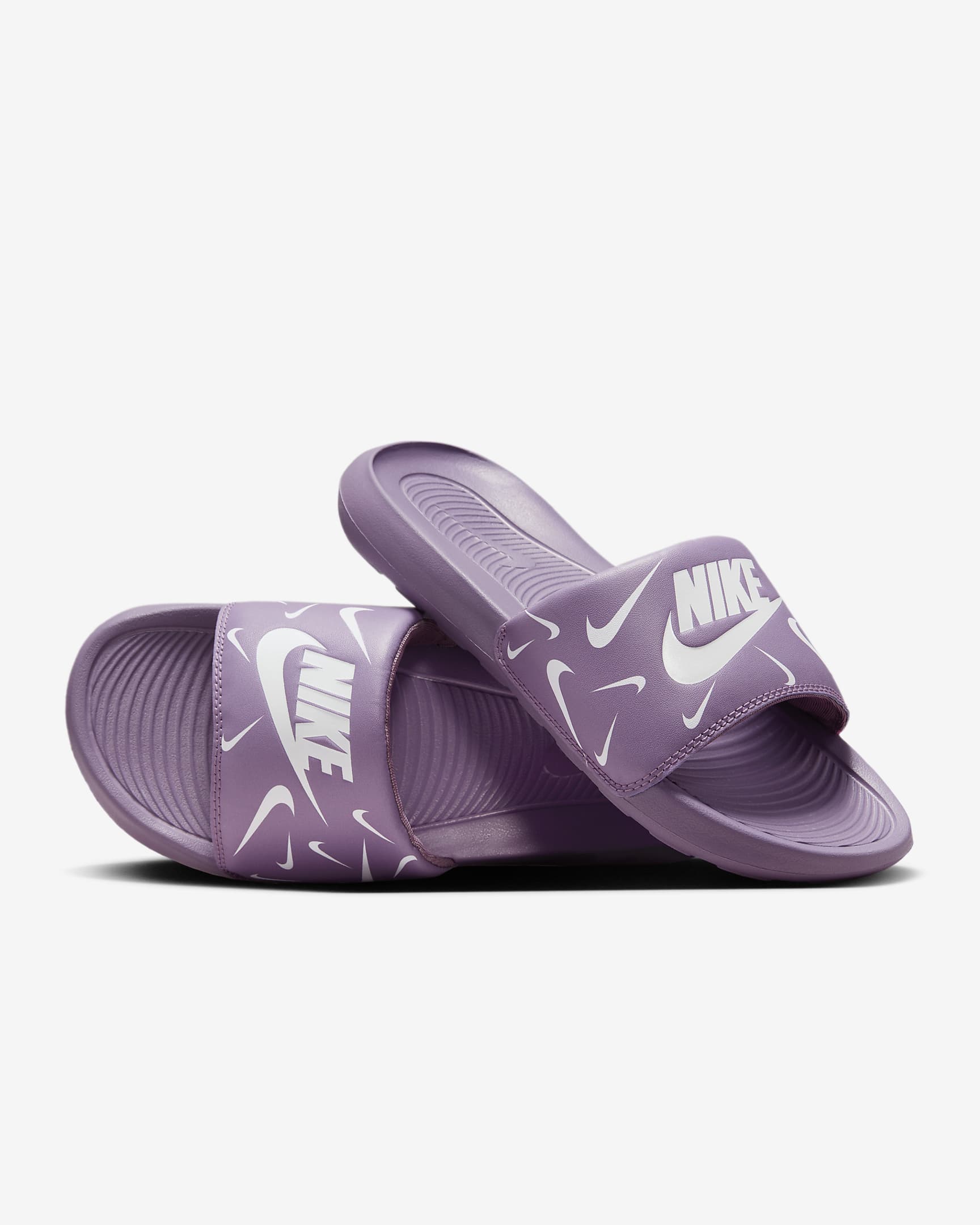 Nike Victori One Women's Print Slides - Violet Dust/Photon Dust