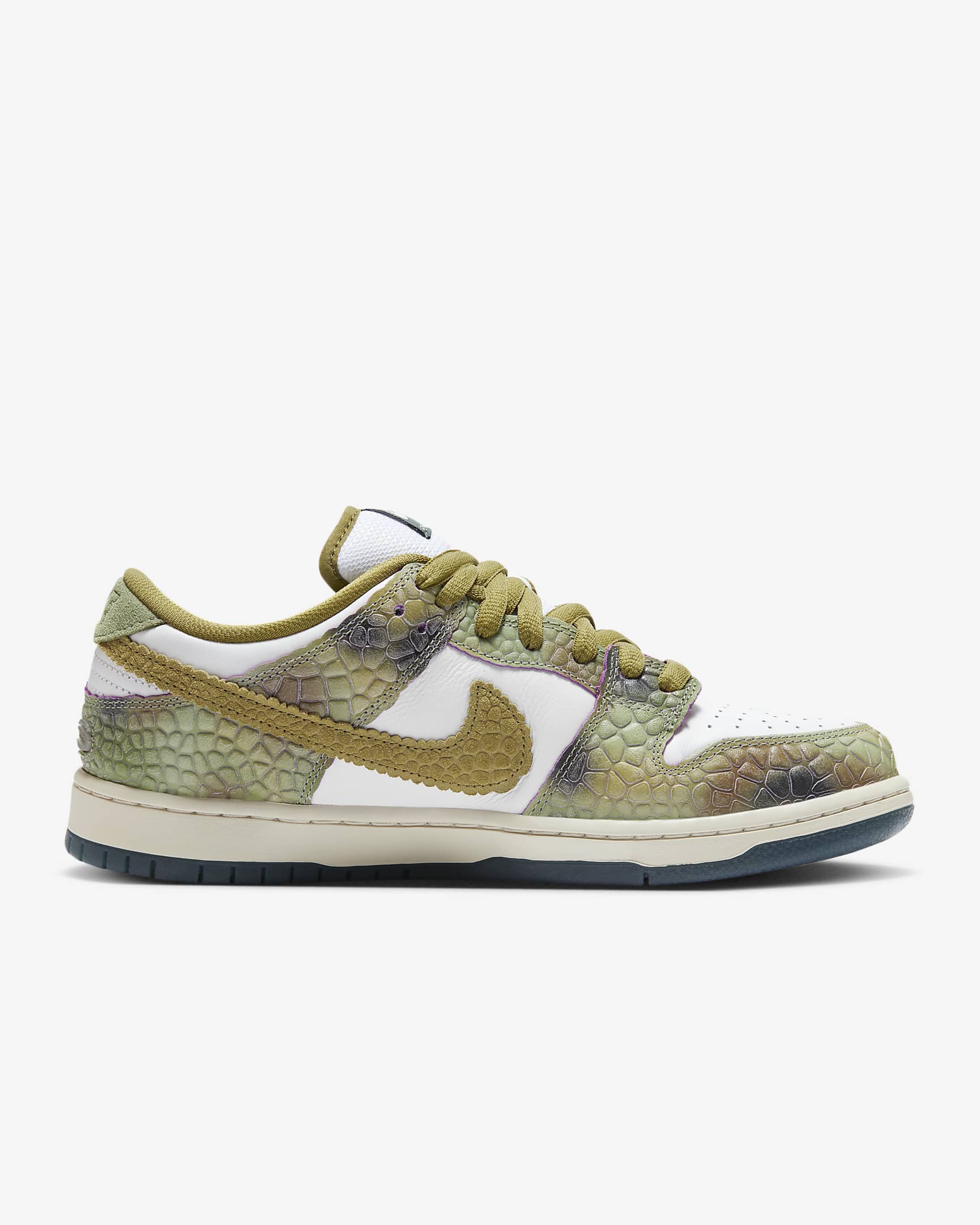 Nike SB Dunk 低筒 Pro 滑板鞋 - Oil Green/白色/Desert Moss