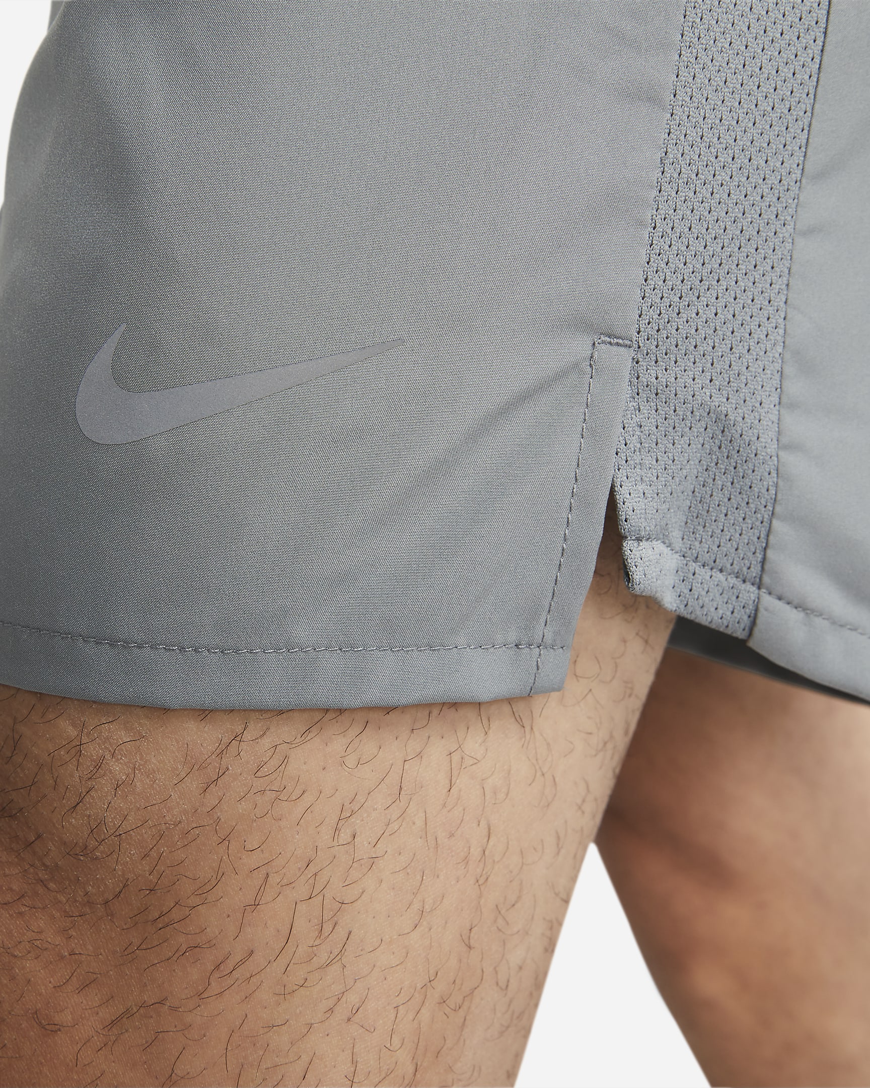 Nike Dri-FIT Challenger Men's 18cm (approx.) Brief-Lined Versatile Shorts - Smoke Grey/Smoke Grey/Black