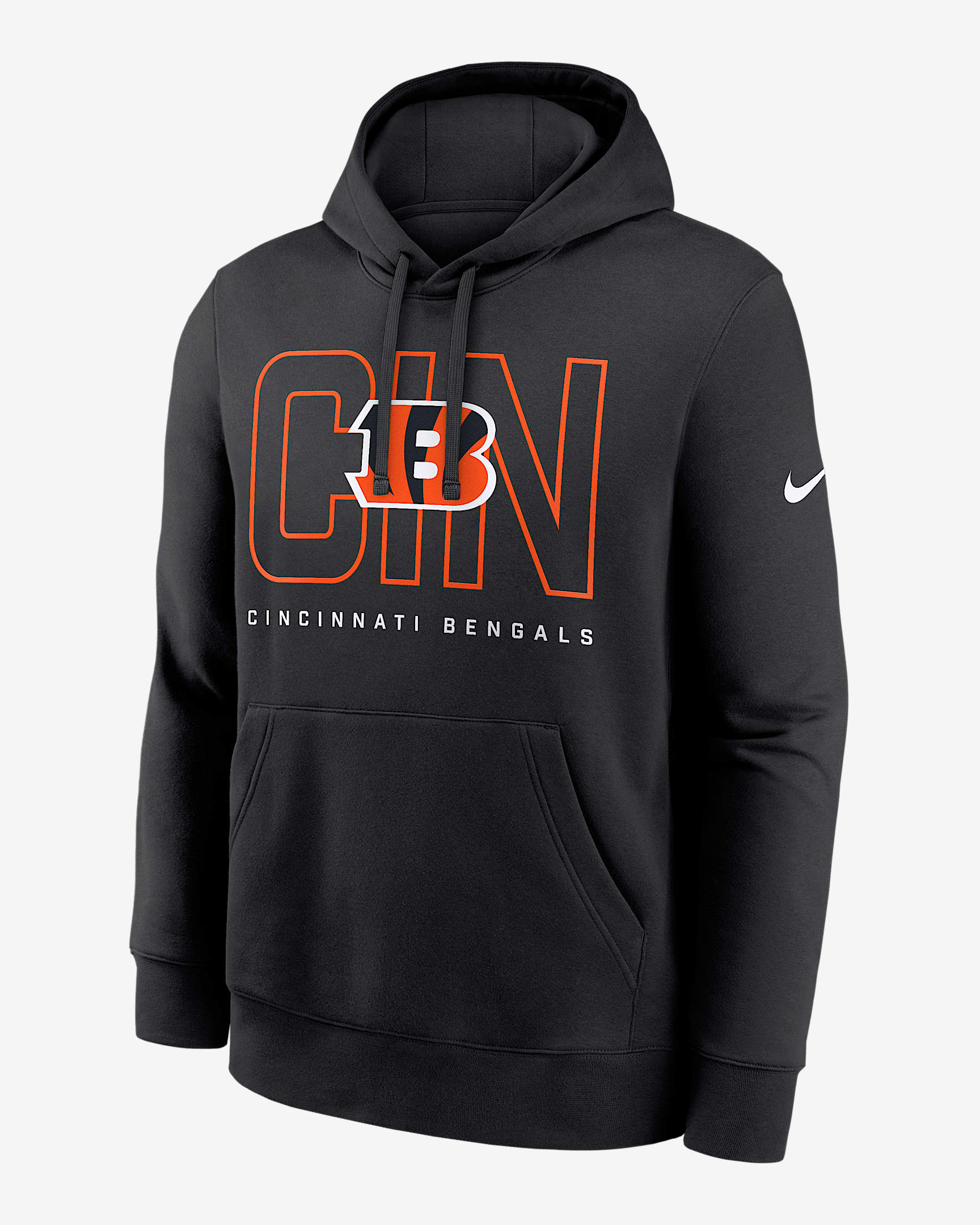 Cincinnati Bengals Busted Play Club Men's Nike NFL Pullover Hoodie - Black