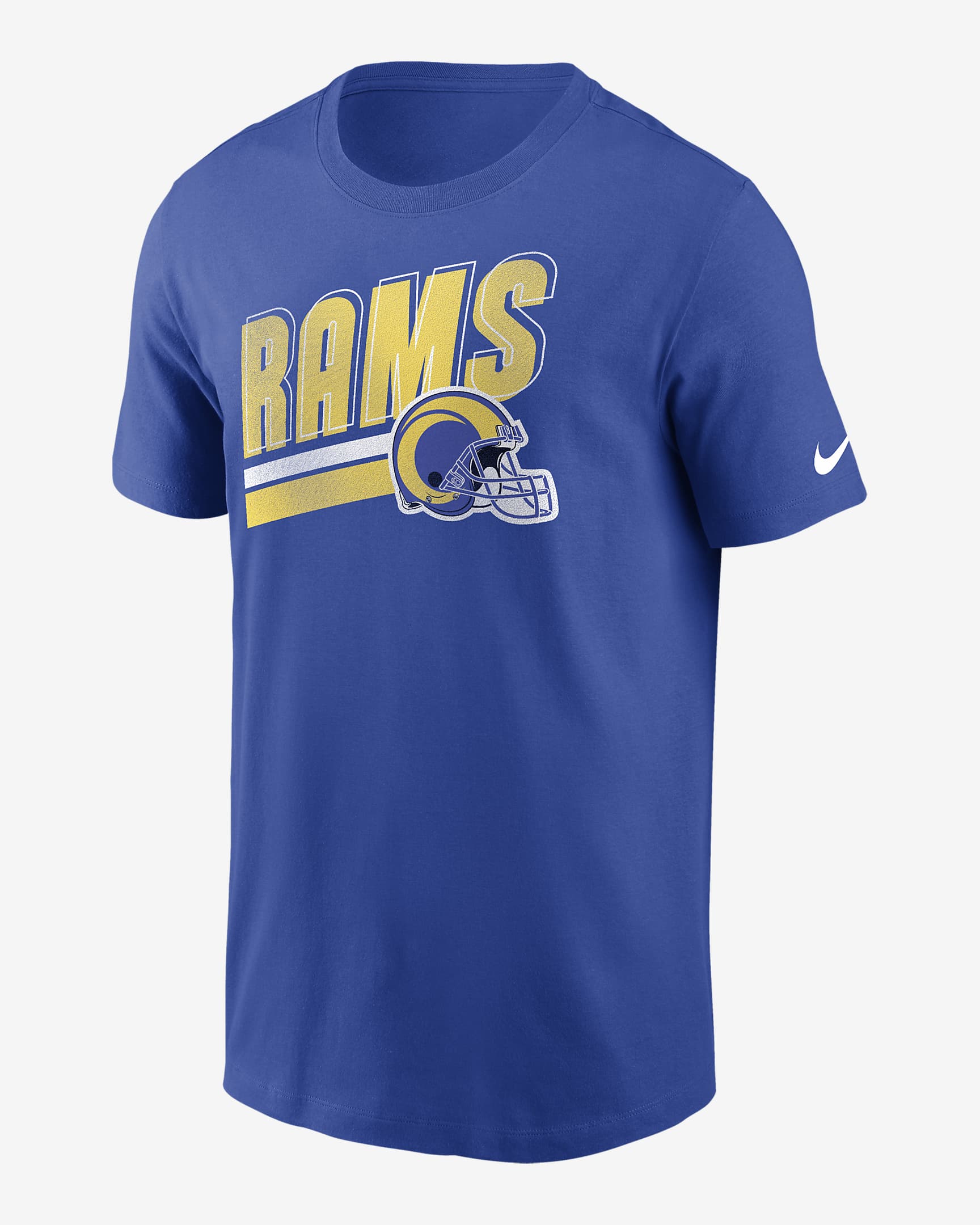 Los Angeles Rams Essential Blitz Lockup Men's Nike NFL T-Shirt. Nike.com