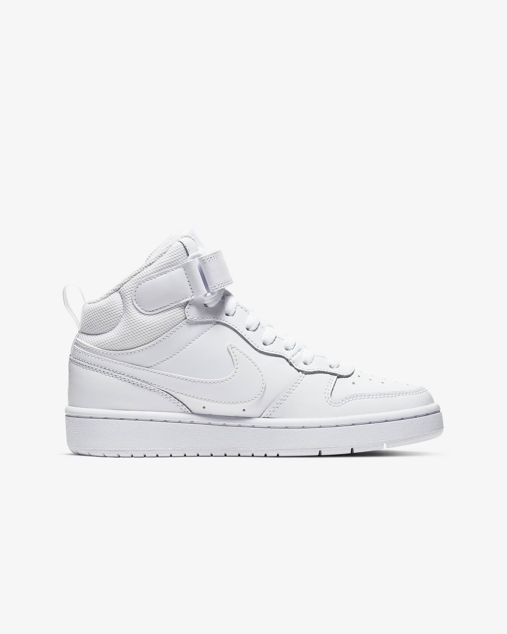 Chaussure Nike Court Borough Mid 2 pour ado - Blanc/Blanc/Blanc