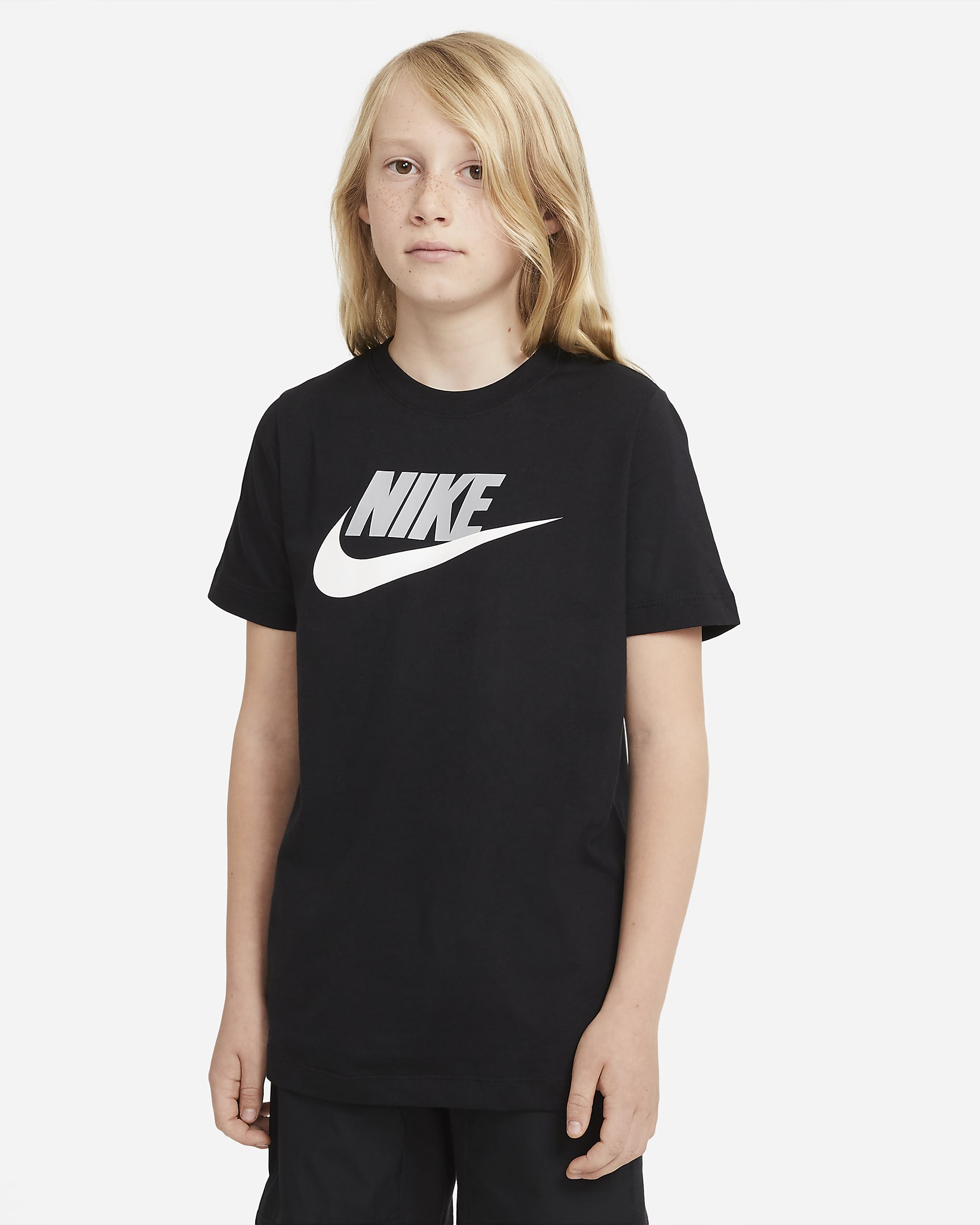 Nike Sportswear Big Kids' Cotton TShirt.