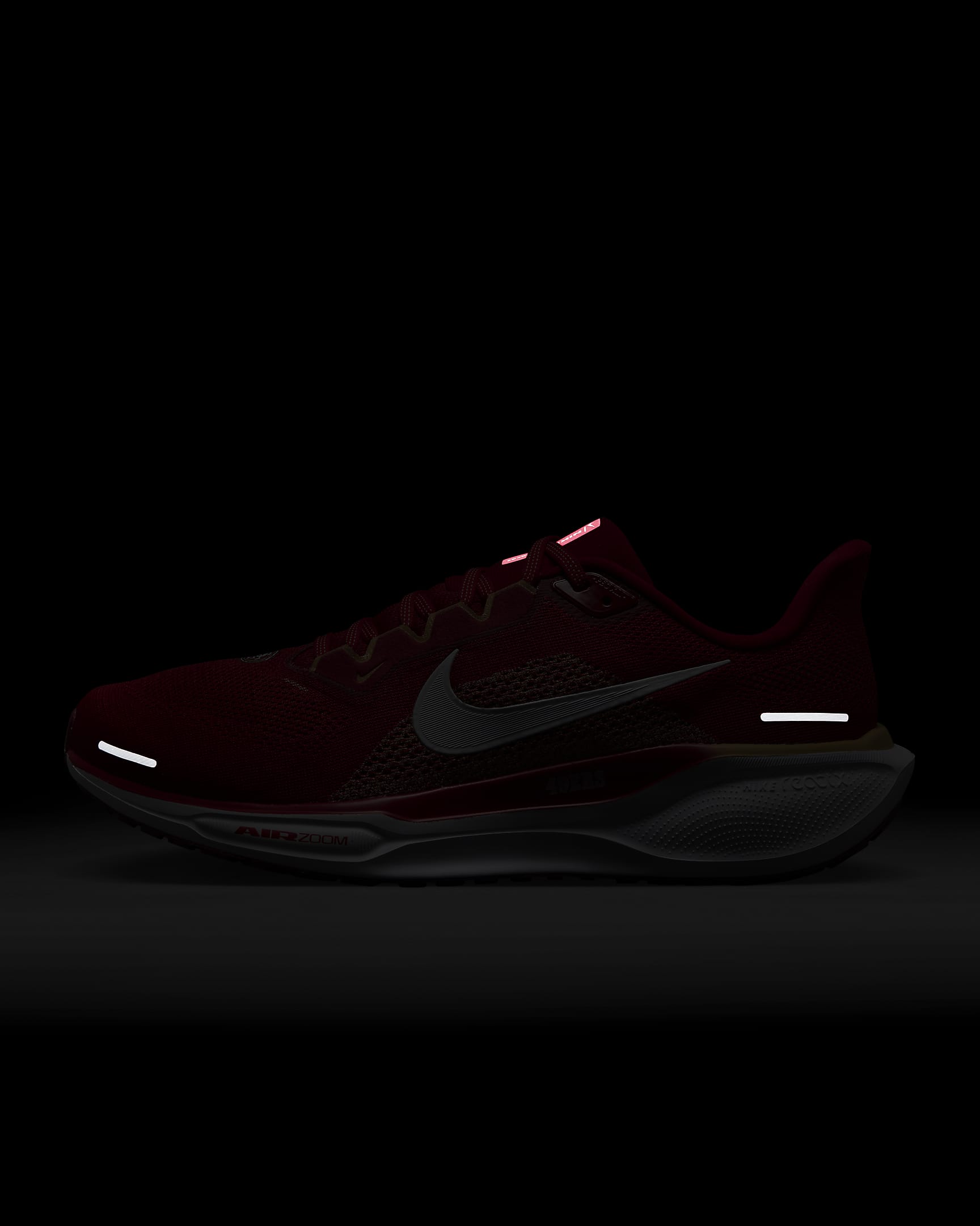 Tenis de correr en pavimento para hombre Nike Pegasus 41 NFL San Francisco 49ers - Rojo gimnasio/Blanco/Oro club/Blanco