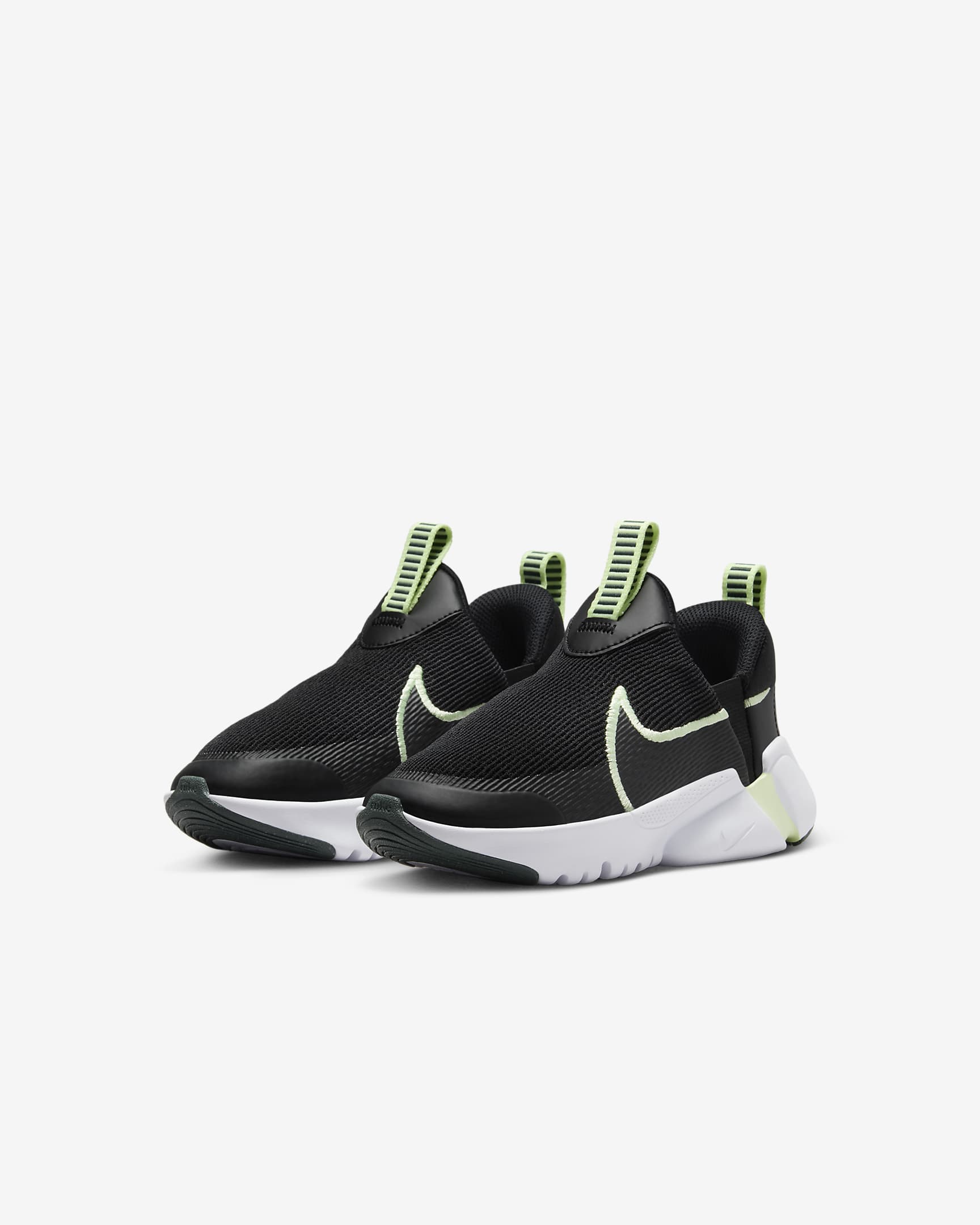 Nike Flex Plus 2 Younger Kids' Shoes - Black/Vintage Green/White/Barely Volt