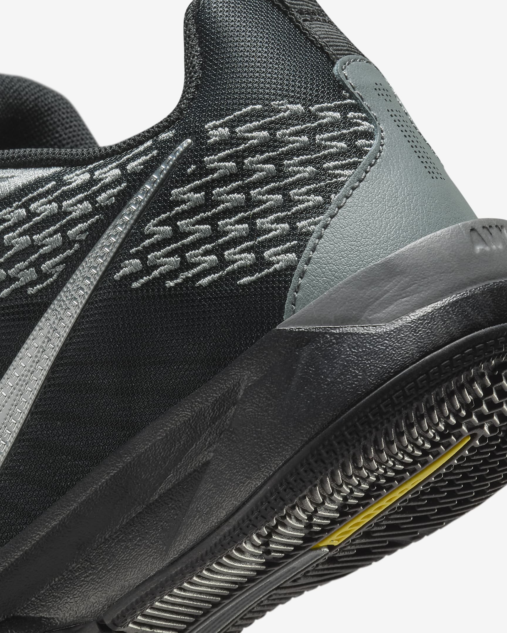 Sabrina 2 "Mirrored" Big Kids' Basketball Shoes - Black/Smoke Grey/Opti Yellow/Metallic Silver