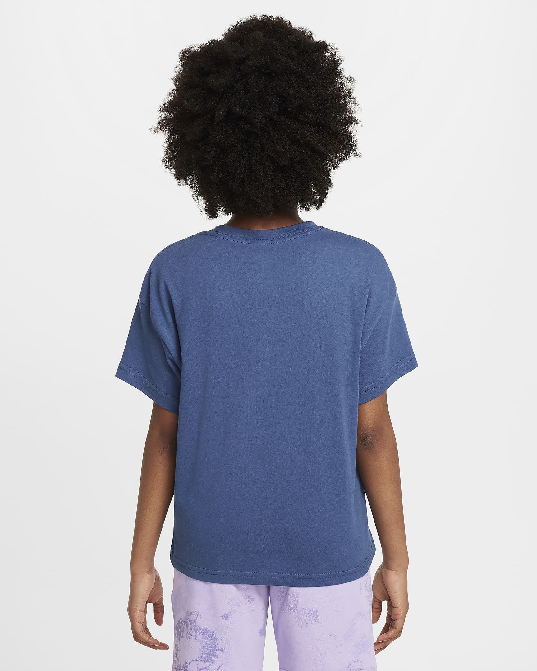 Nike Sportswear Big Kids' (Girls') T-Shirt - Mystic Navy