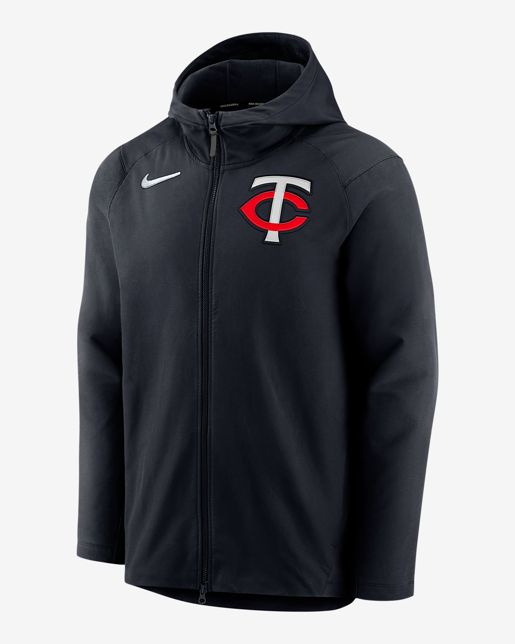 Minnesota Twins Authentic Collection Player Men's Nike Therma MLB Full-Zip Jacket - Black