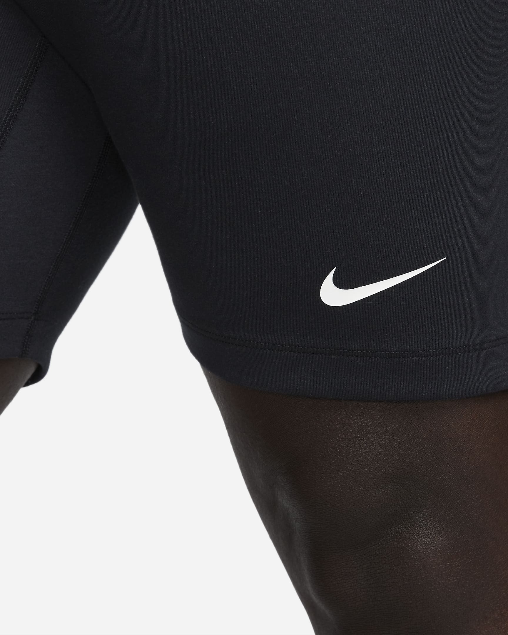 Nike Sportswear Classic bikeshorts met hoge taille voor dames (Plus Size, 21 cm) - Zwart/Sail