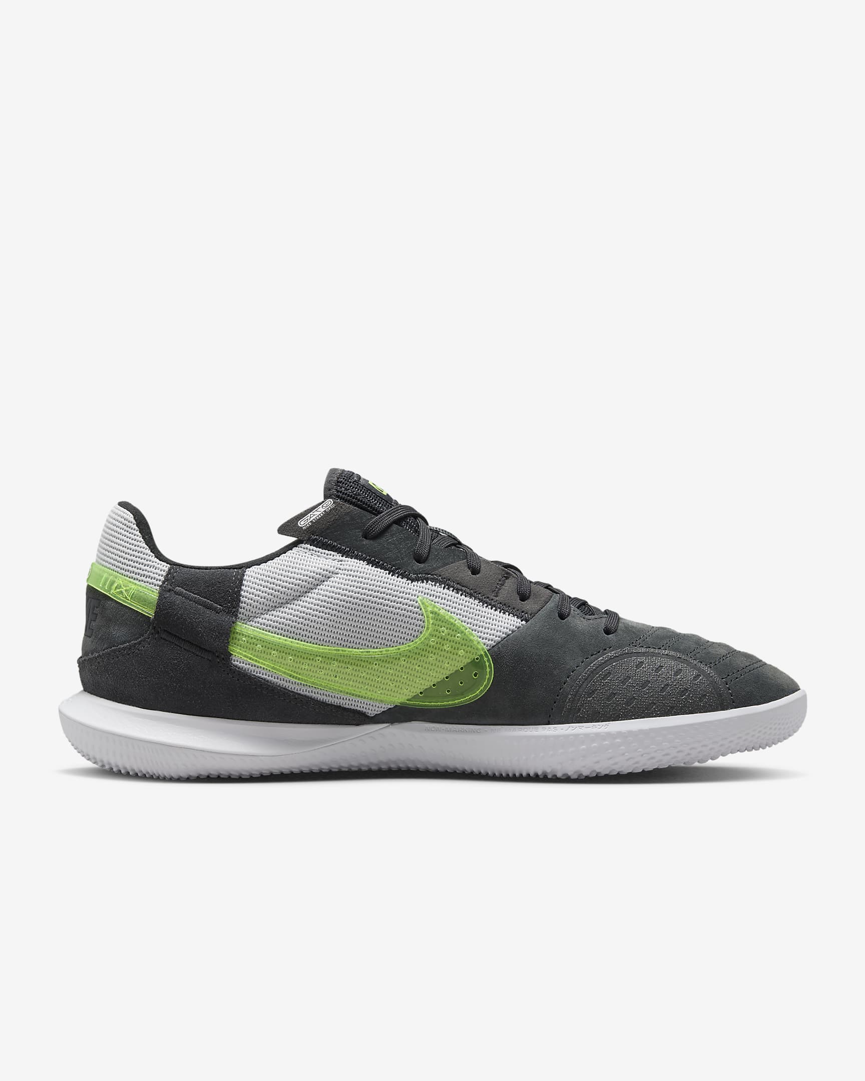 Nike Streetgato Low-Top Soccer Shoes - Black/Volt