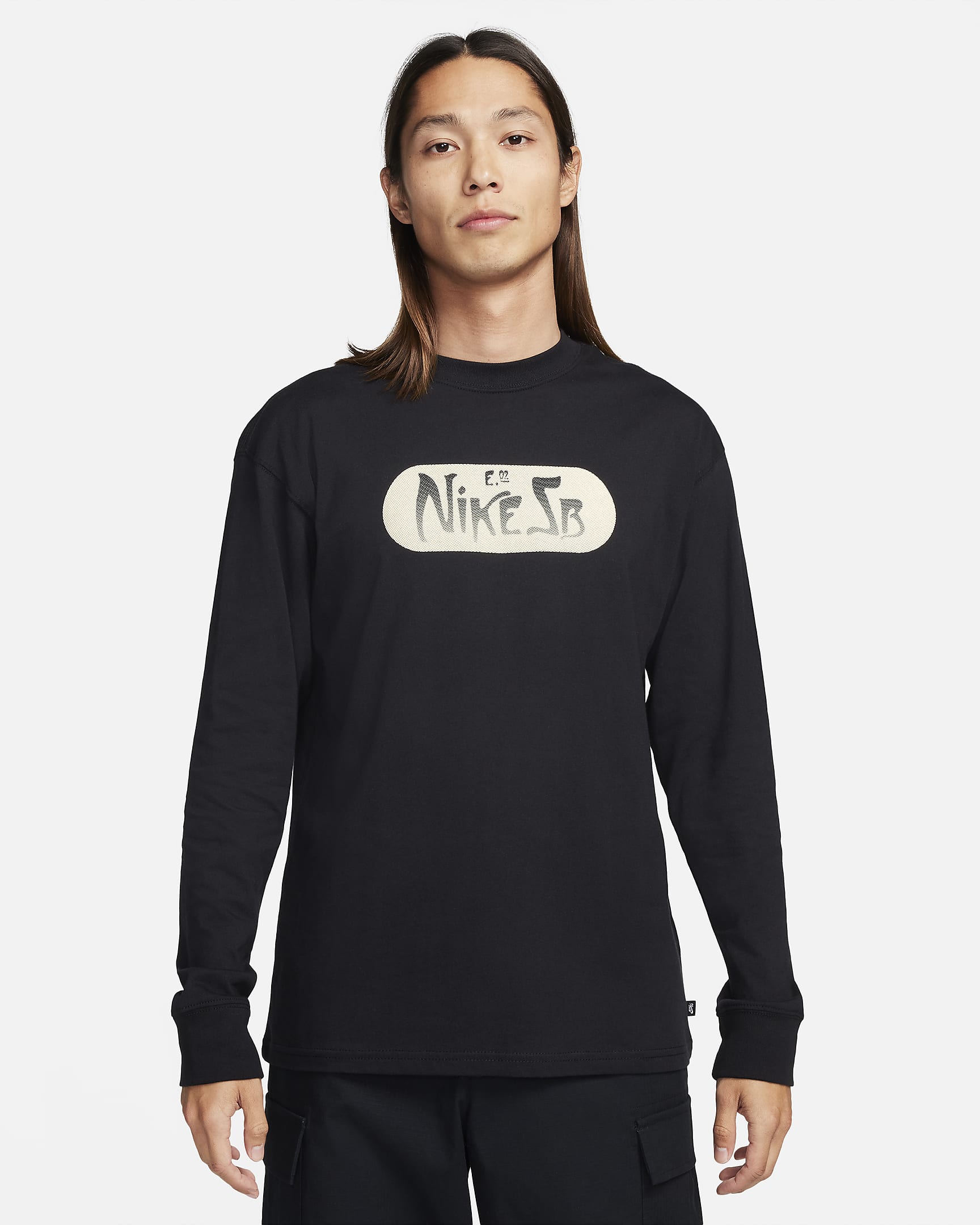 Nike SB Long-Sleeve Max90 Skate T-Shirt - Black