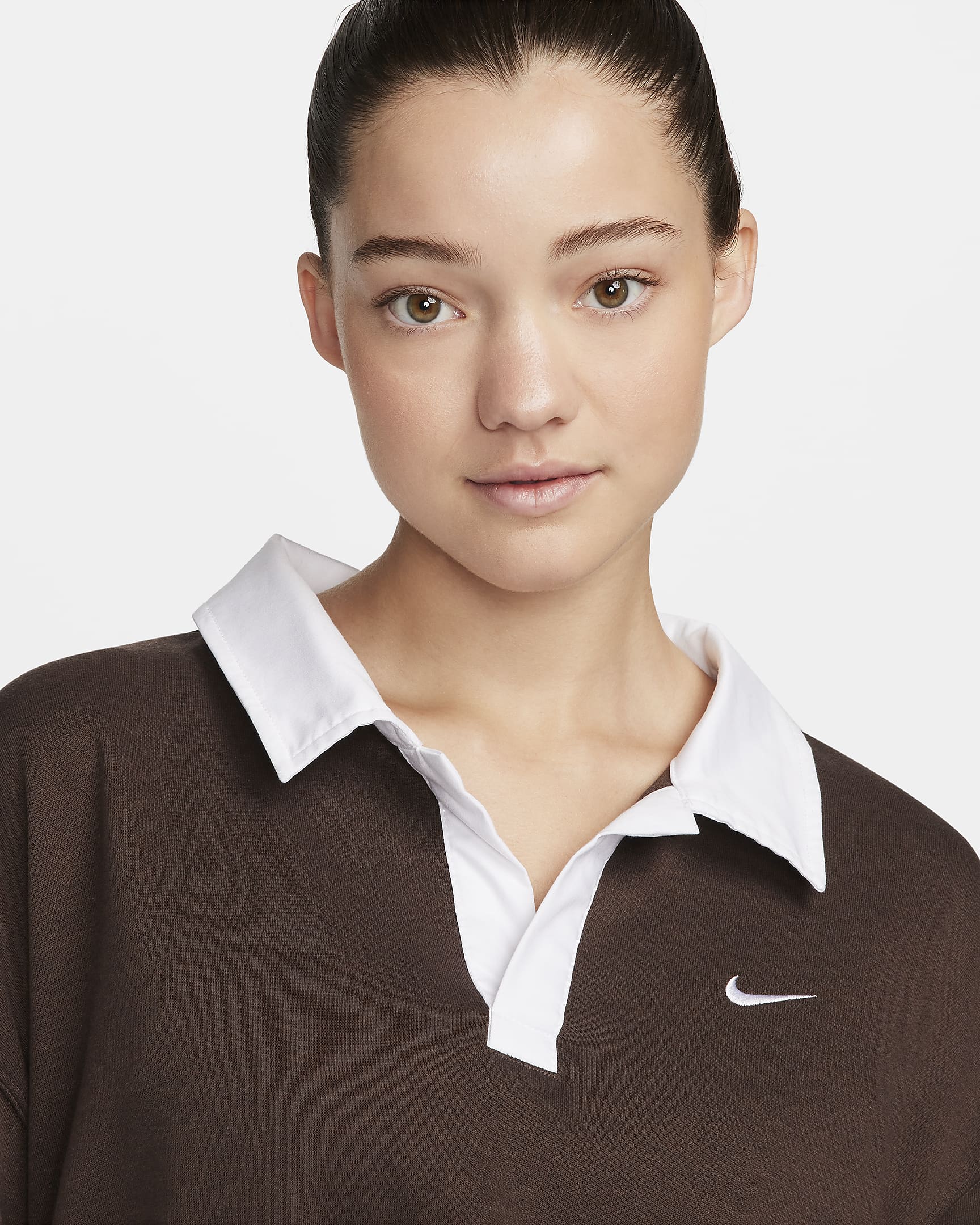 Nike Sportswear Essential Women's Oversized Long-Sleeve Polo. Nike UK