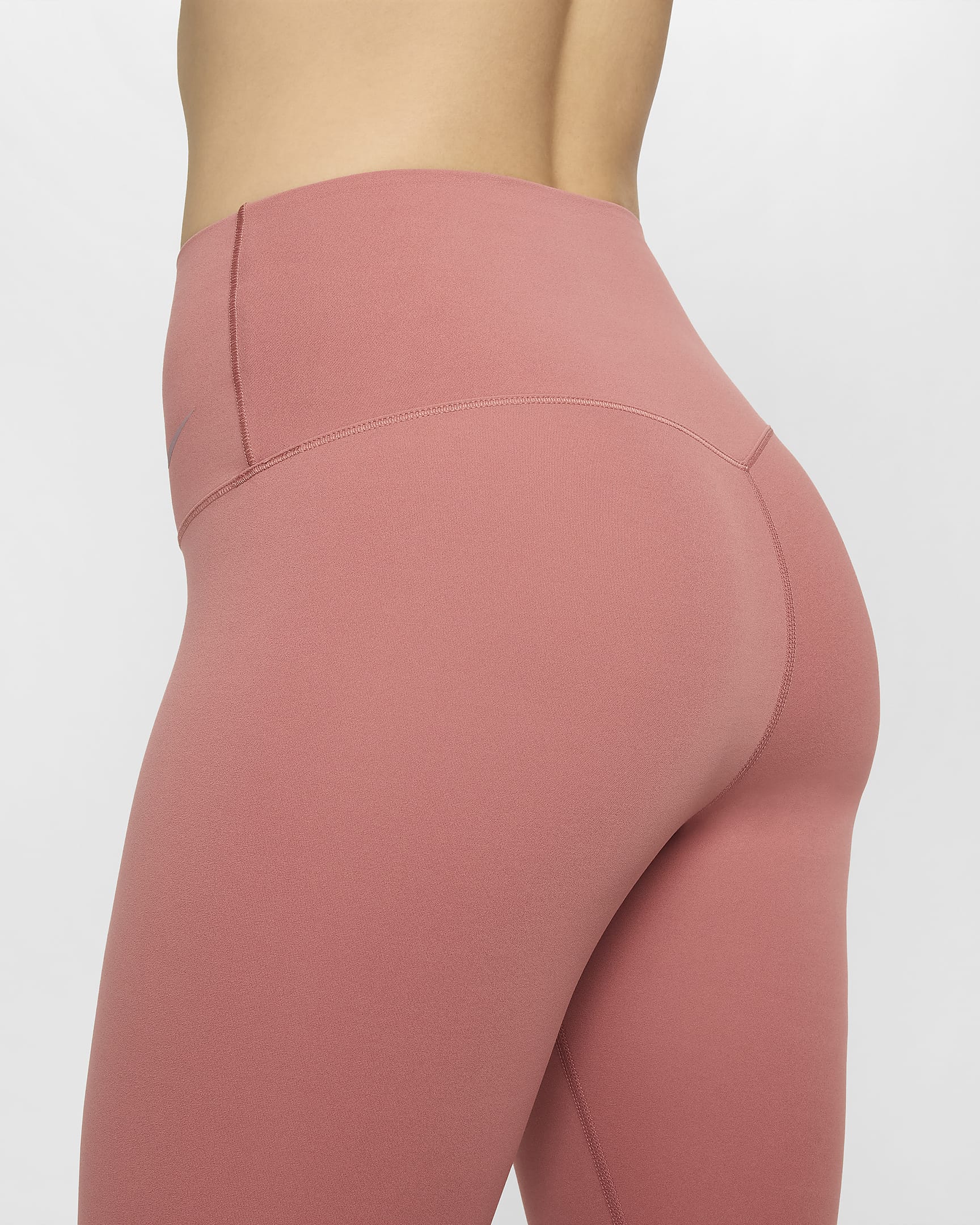 Nike Zenvy Women's Gentle-Support High-Waisted 7/8 Leggings - Canyon Pink/Black