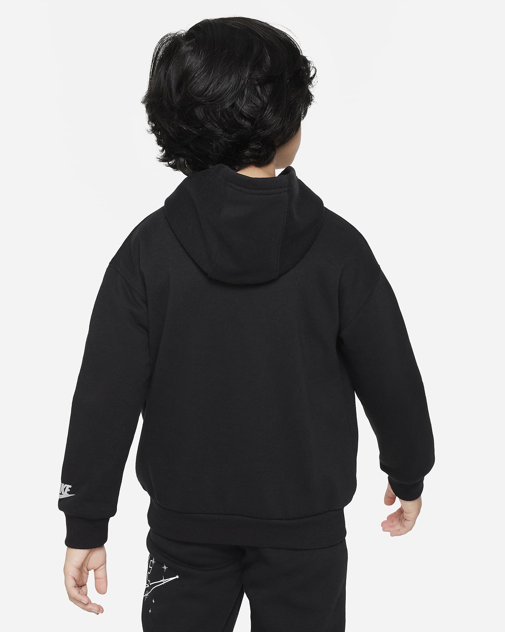 Nike Sportswear Shine Fleece Pullover Hoodie Little Kids Hoodie - Black