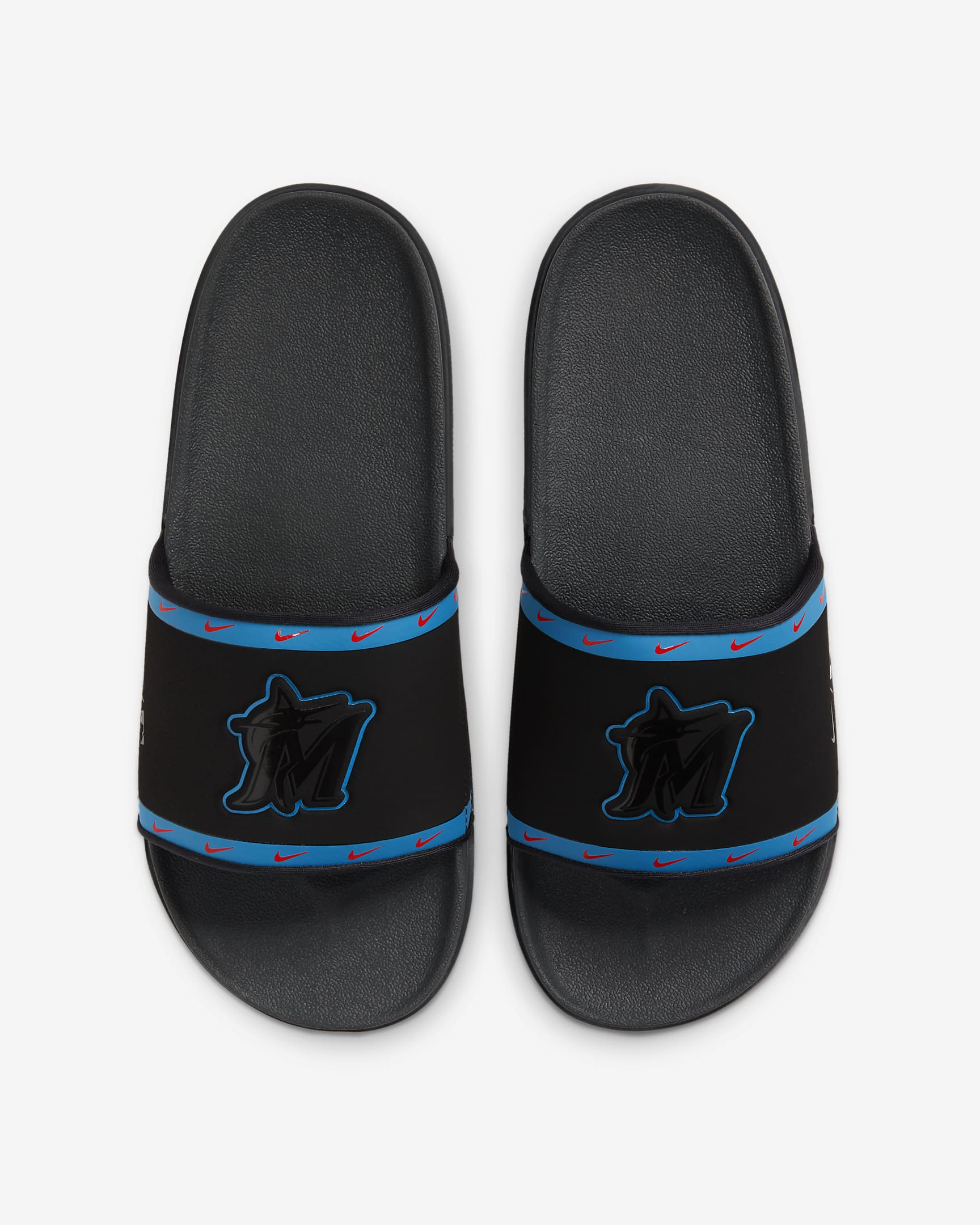 Nike Offcourt (MLB Miami Marlins) Slide - Black/Neptune Blue/Chile Red/Anthracite