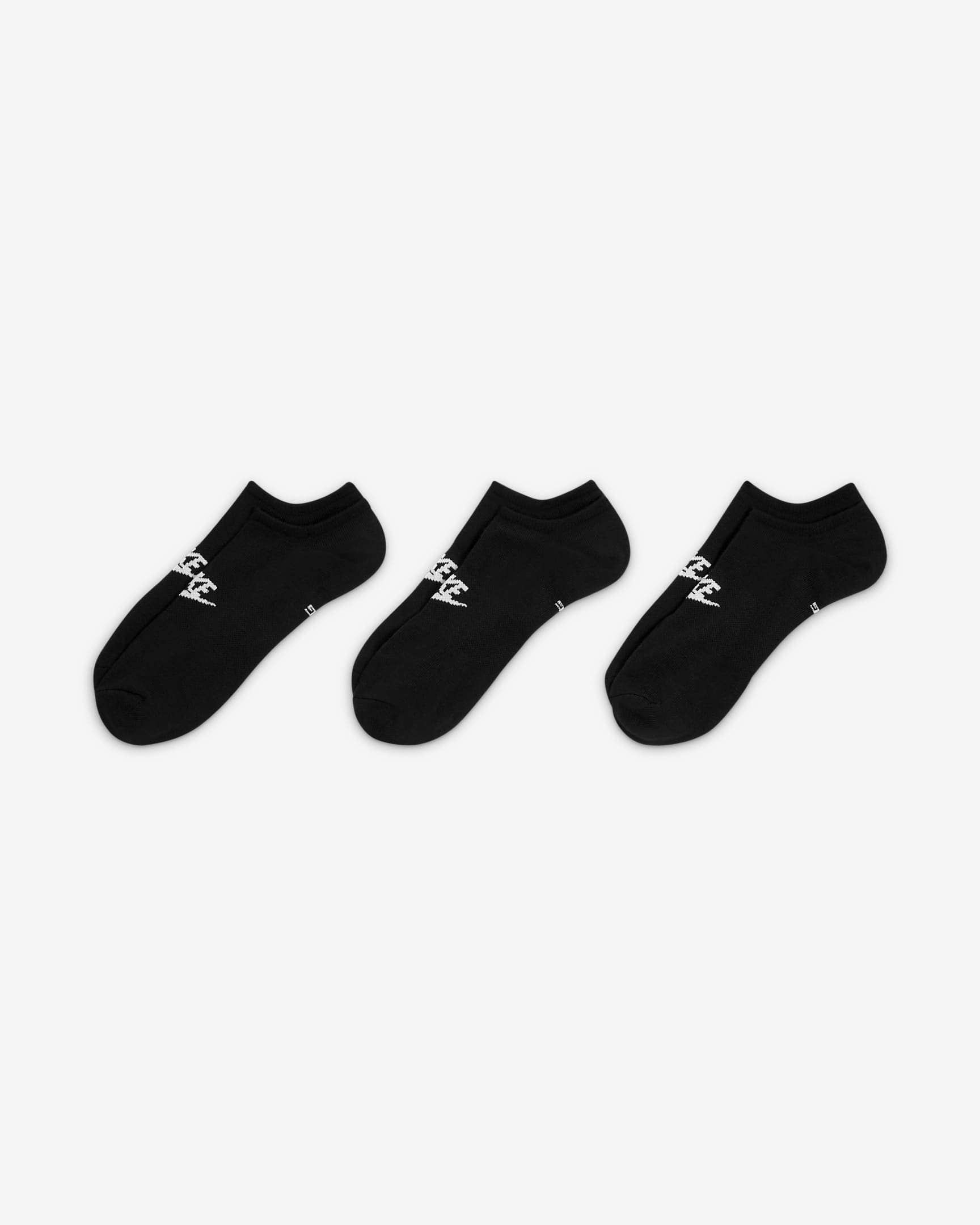 Chaussettes invisibles Nike Sportswear Everyday Essential (3 paires) - Noir/Blanc