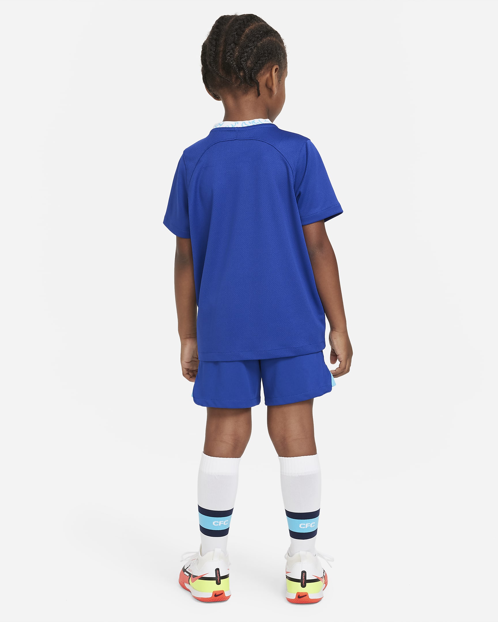 Chelsea FC 2022/23 Home Little Kids' Soccer Kit - Rush Blue/Chlorine Blue/White