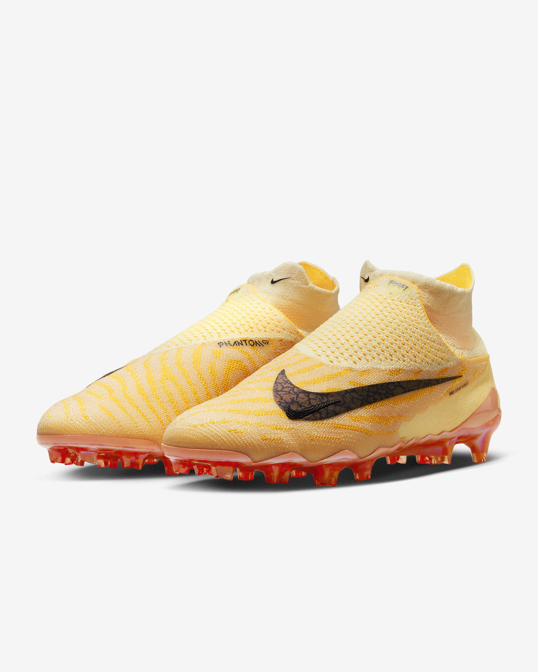 Nike Gripknit Phantom GX Elite Dynamic Fit FG SE Firm-Ground Football Boot - Citron Tint/Burgundy Crush