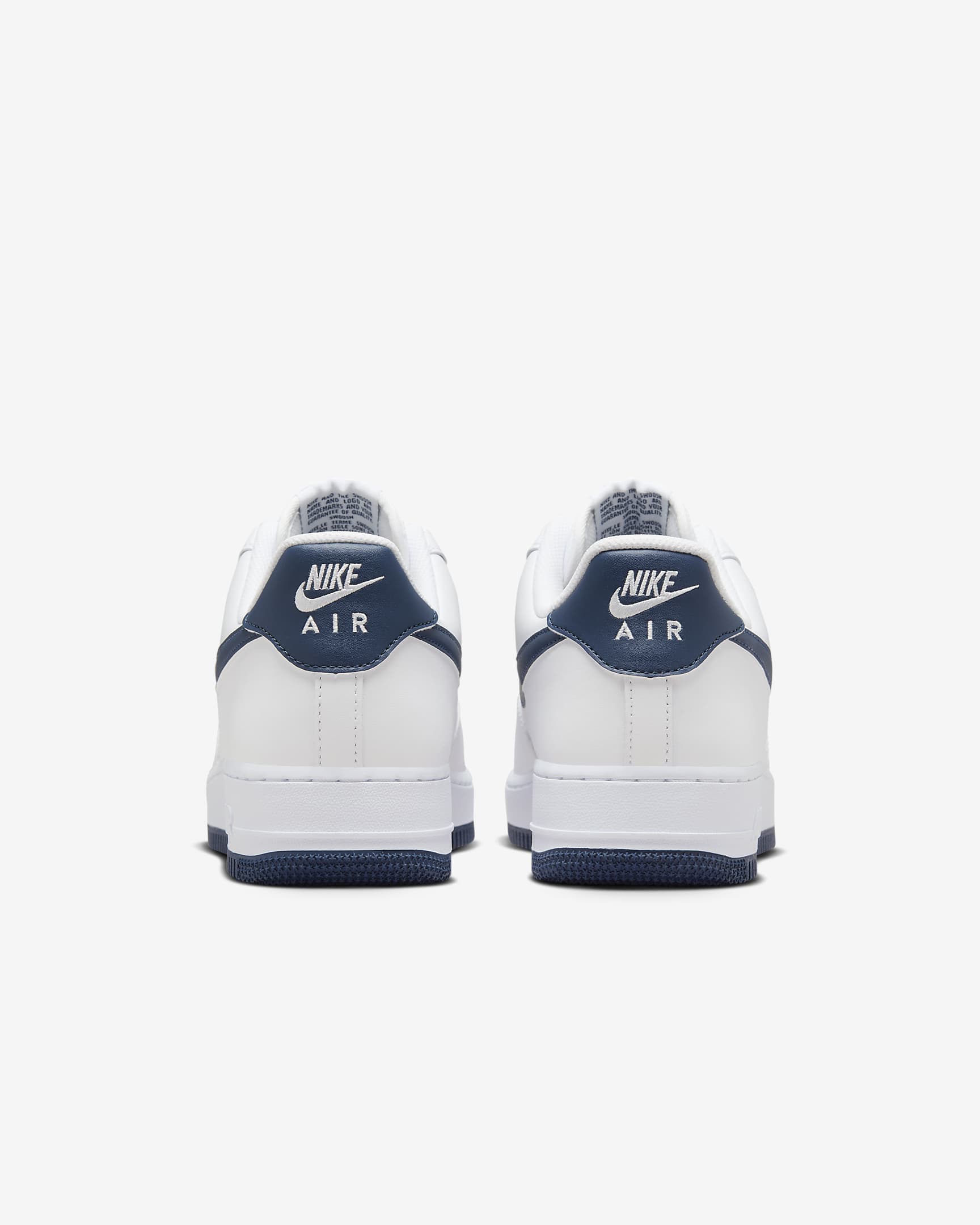 Nike Air Force 1 '07 Men's Shoes - White/White/Midnight Navy