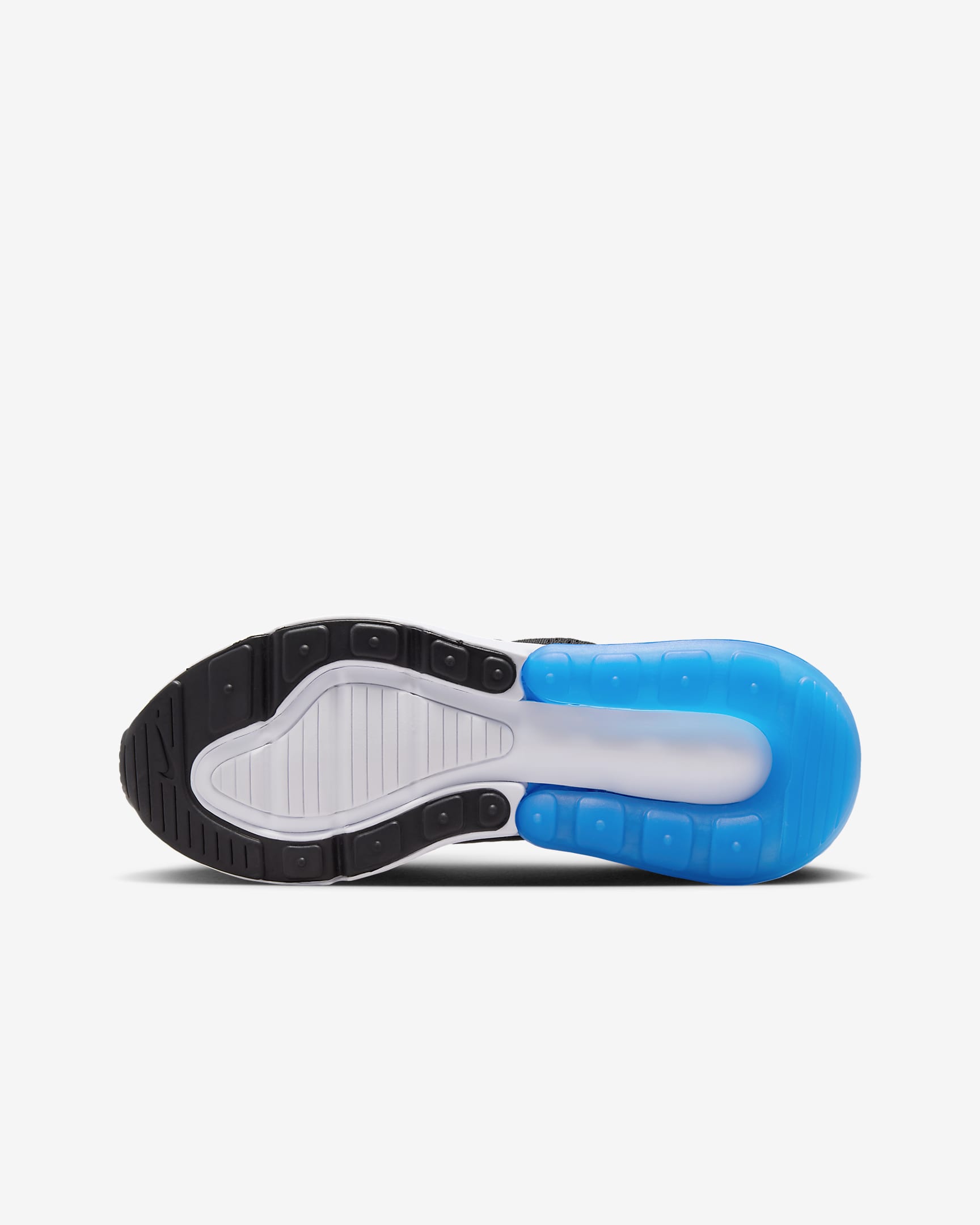 Nike Air Max 270 Big Kids' Shoes - Anthracite/Black/White/Light Photo Blue