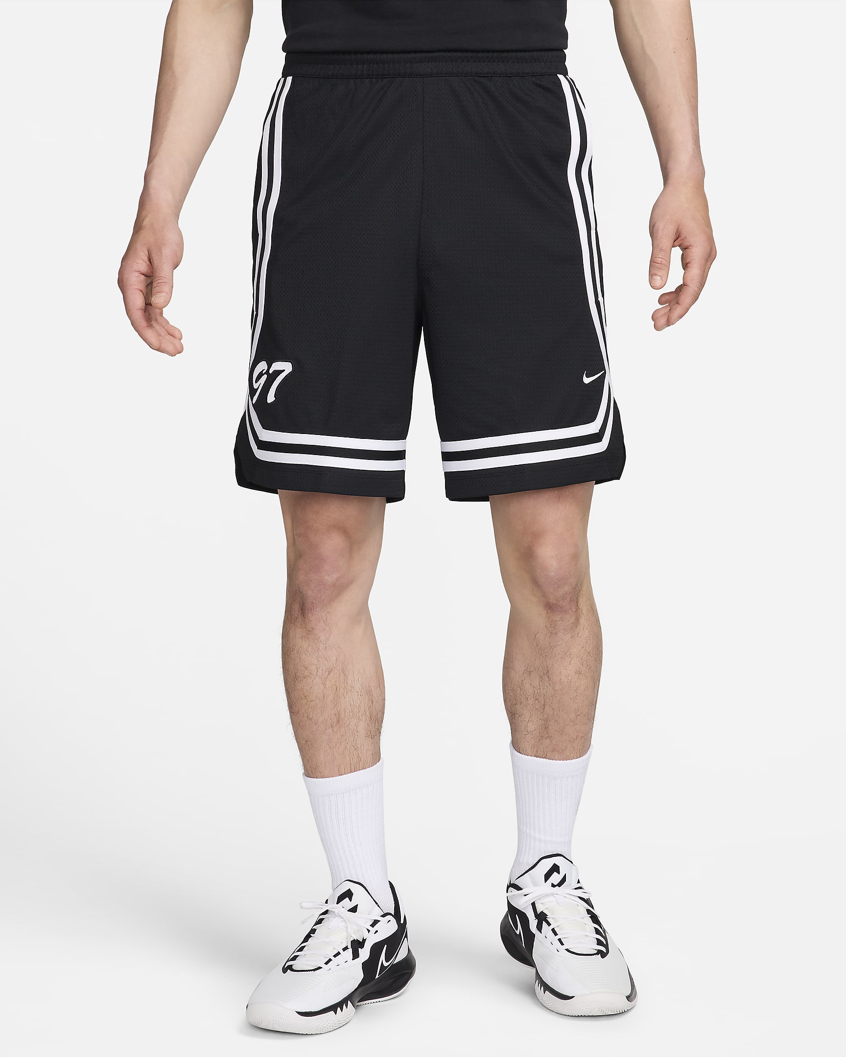 Nike DNA Crossover Men's Dri-FIT 20cm (approx.) Basketball Shorts - Black/White