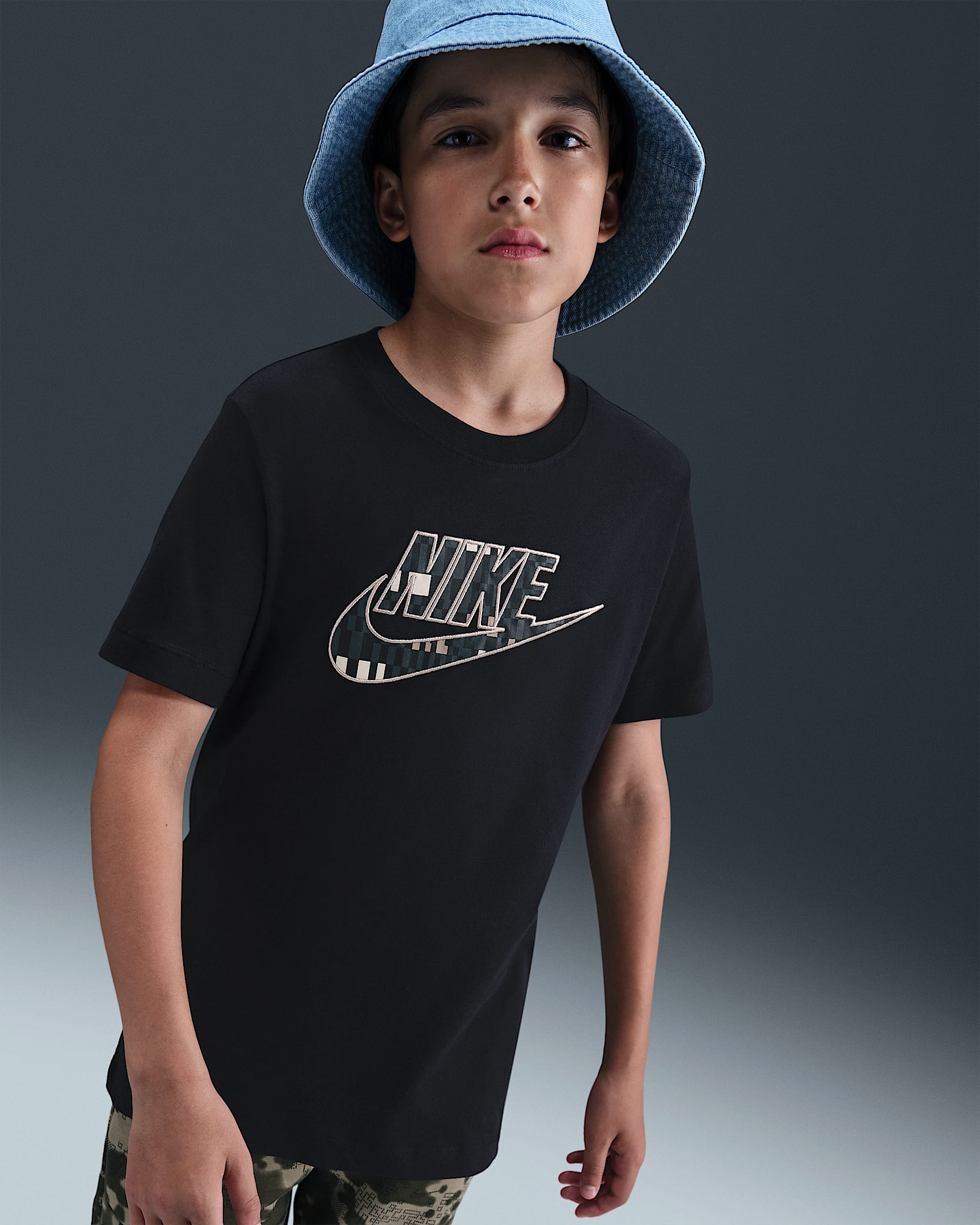 Nike Sportswear Big Kids' T-Shirt - Black