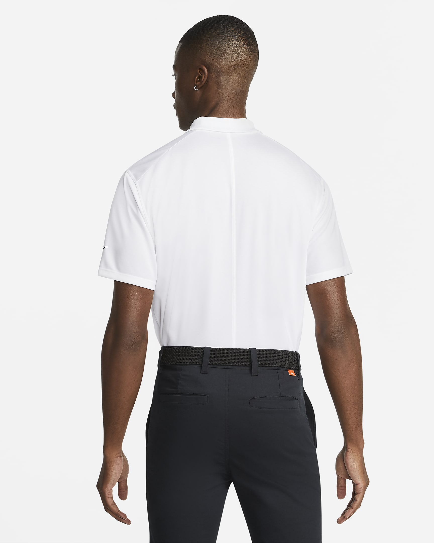 Nike Dri-FIT Victory Golf-Poloshirt für Herren - Weiß/Schwarz