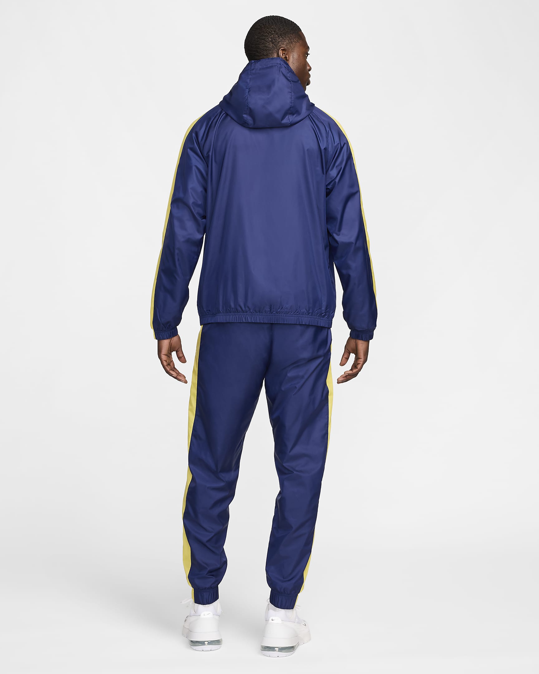 Tuta da calcio in tessuto con cappuccio Nike Tottenham Hotspur – Uomo - Binary Blue/Varsity Maize/Bianco