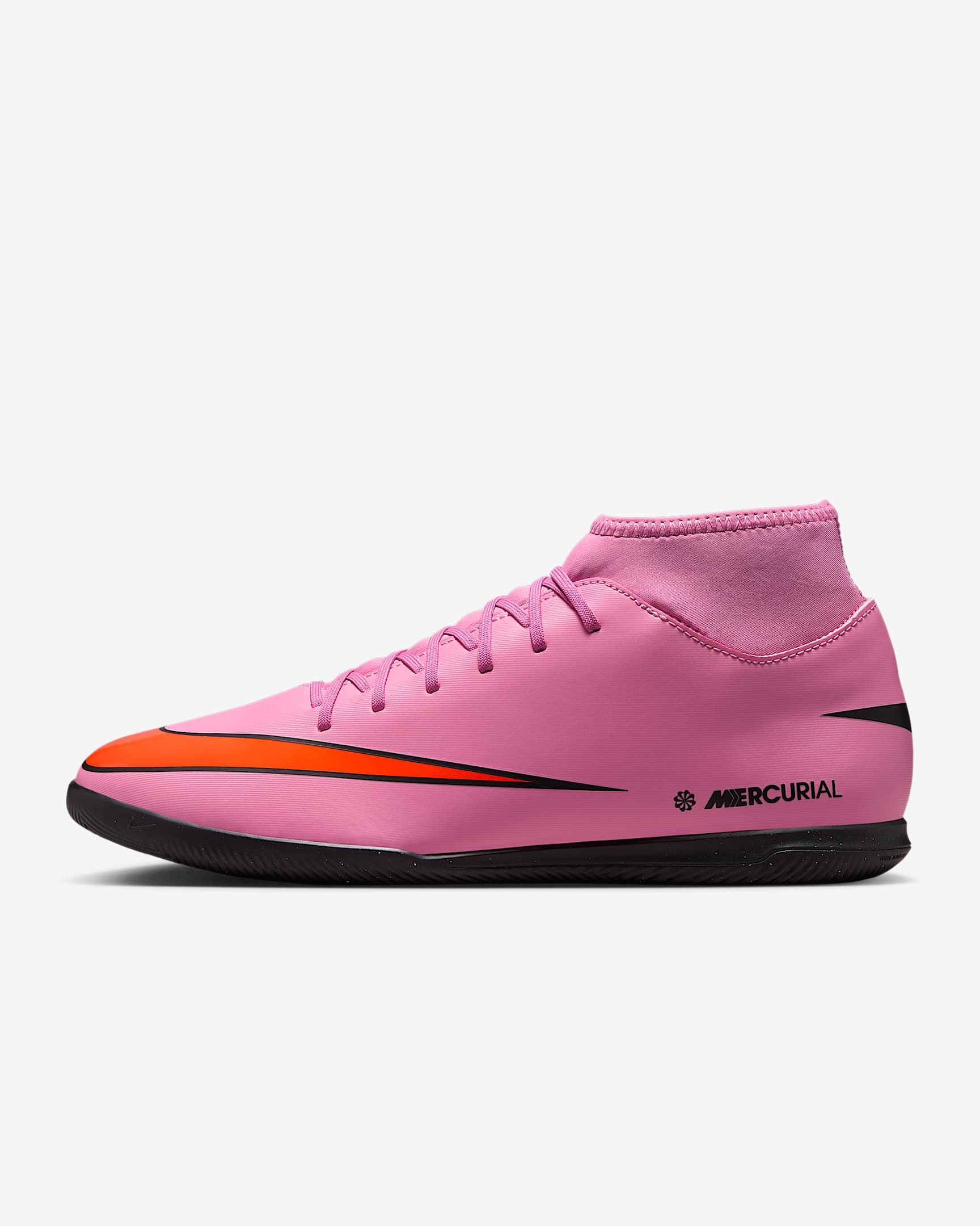 Fotbollssko Nike Mercurial Superfly 10 Club IC med högt skaft - Magic Flamingo/Total Crimson/Svart