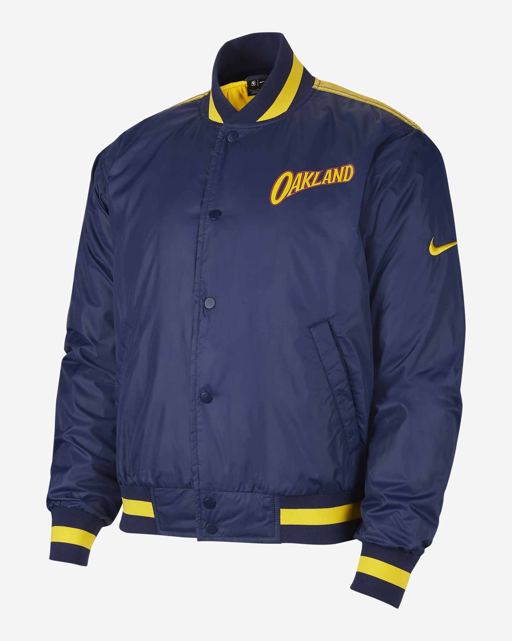 Veste Nike NBA Golden State Warriors City Edition Courtside pour Homme - College Navy/Amarillo